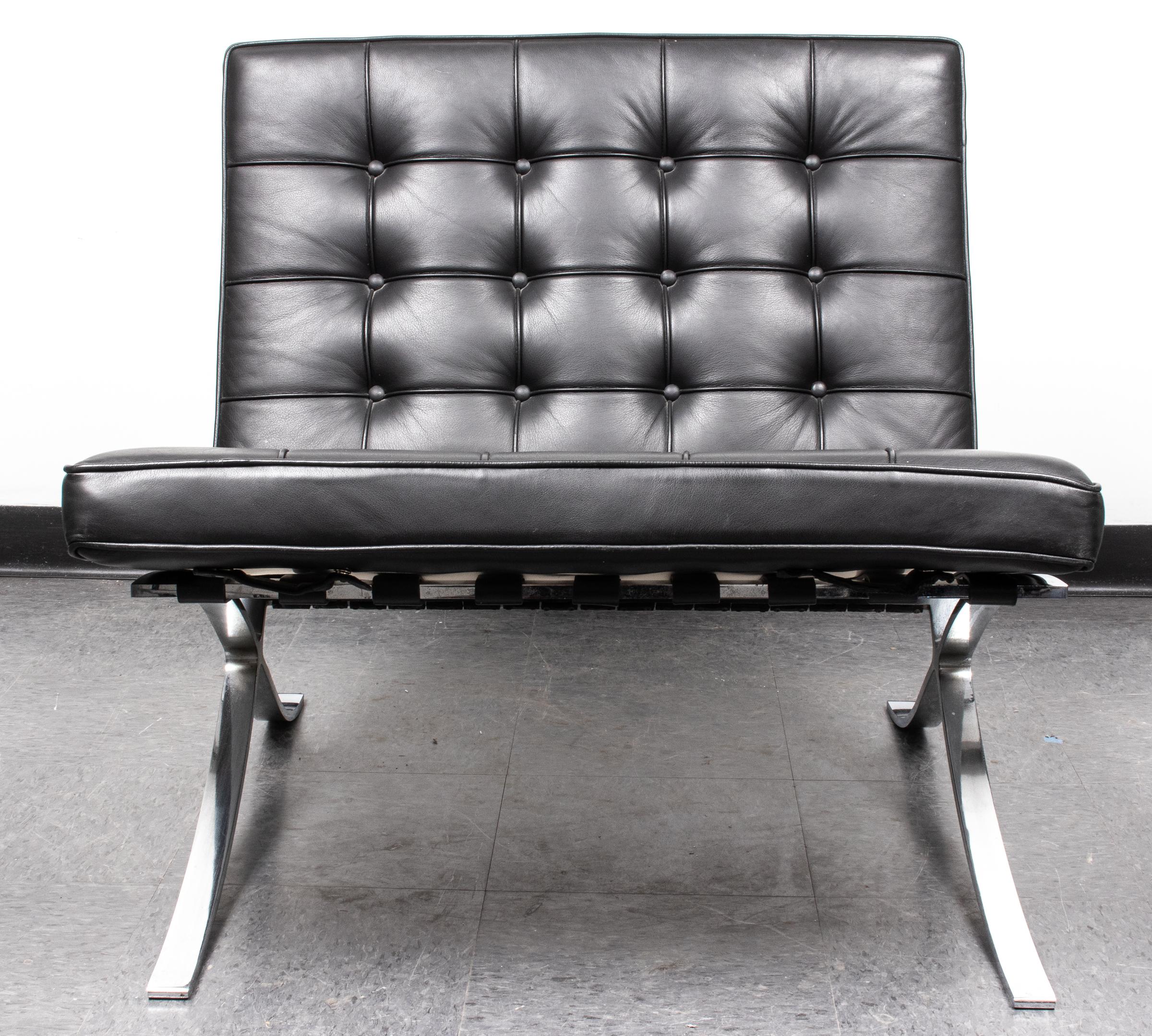 American Mies van der Rohe Mid-Century Modern Split Frame Barcelona Chair