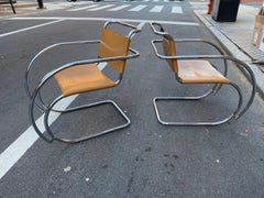 Mies van der Rohe MR 20 Chairs in Leather