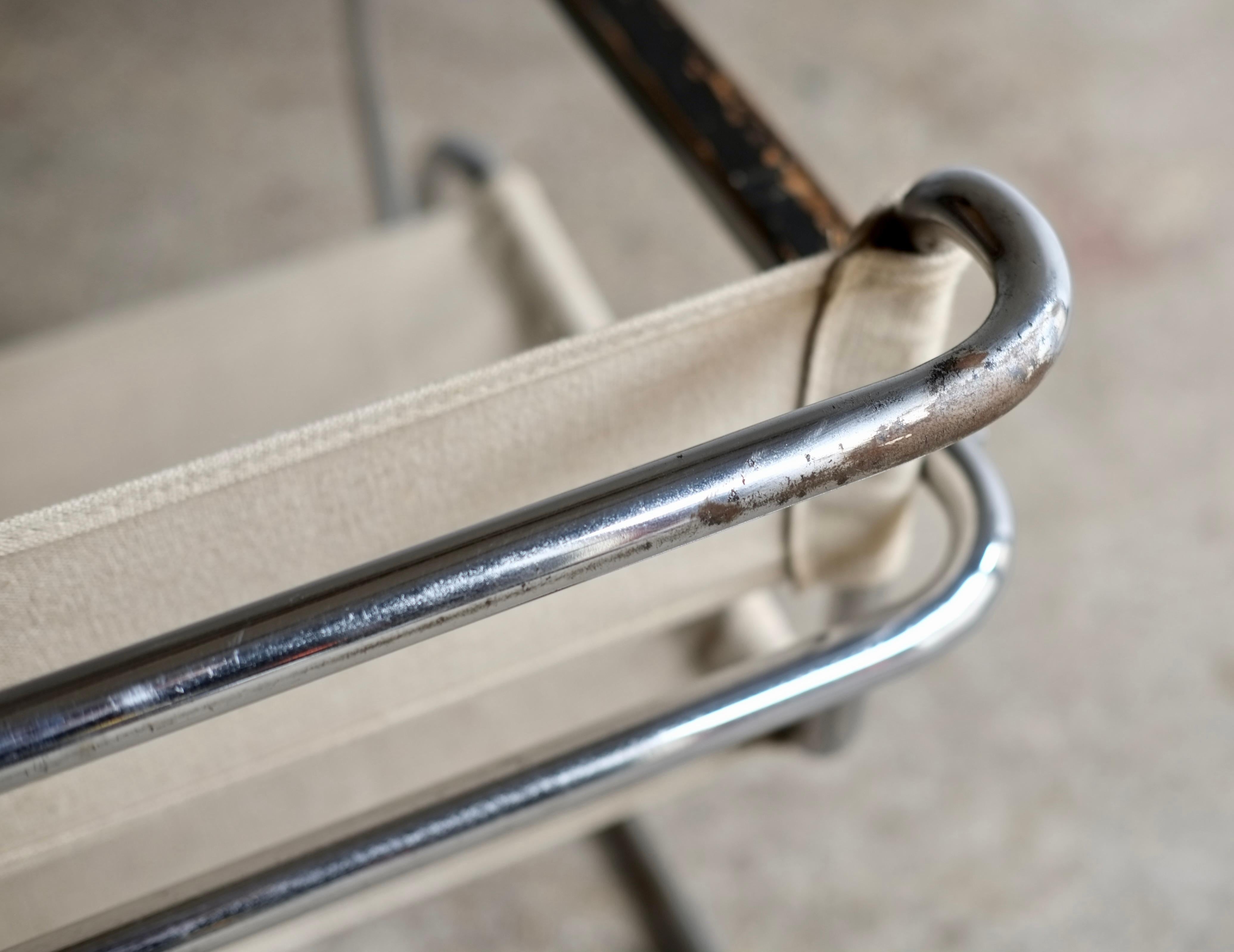 Metal Mies Van Der Rohe MR 534 / MR 20 Armchair, Early Edition