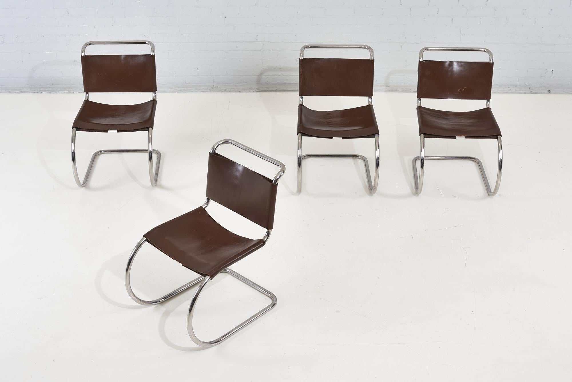 Mid-Century Modern Mies Van Der Rohe Mr Chairs for Knoll