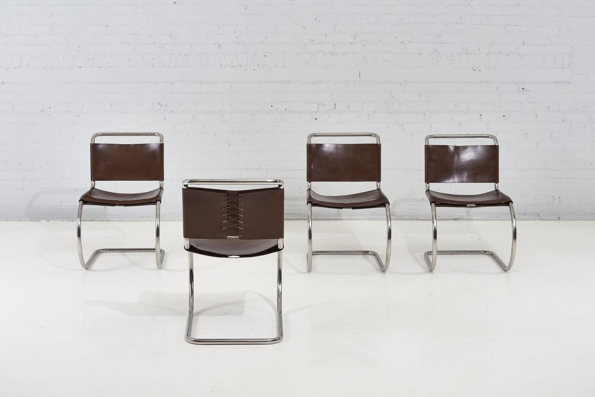 Mid-20th Century Mies Van Der Rohe Mr Chairs for Knoll