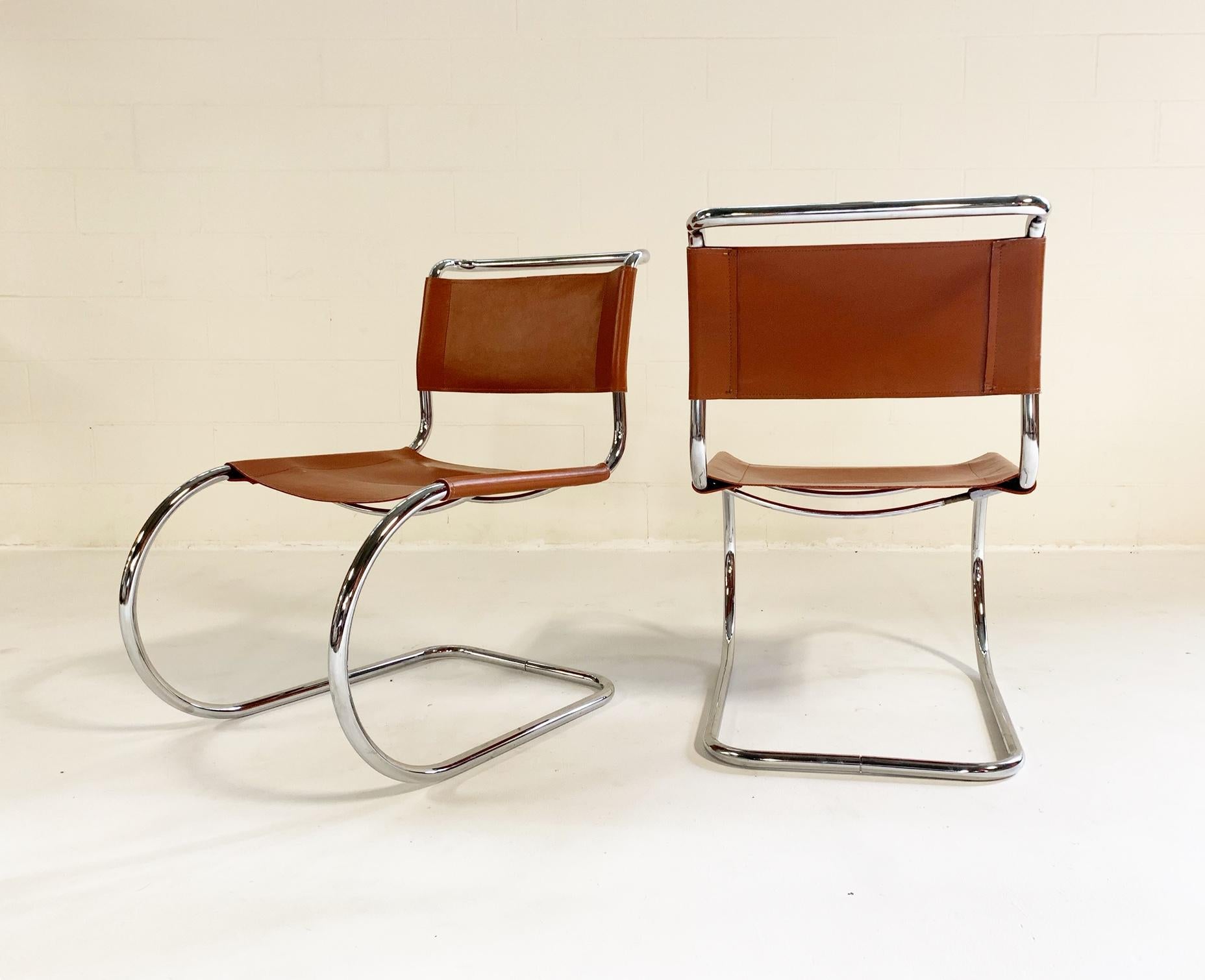 North American Mies van der Rohe MR Chairs, Pair