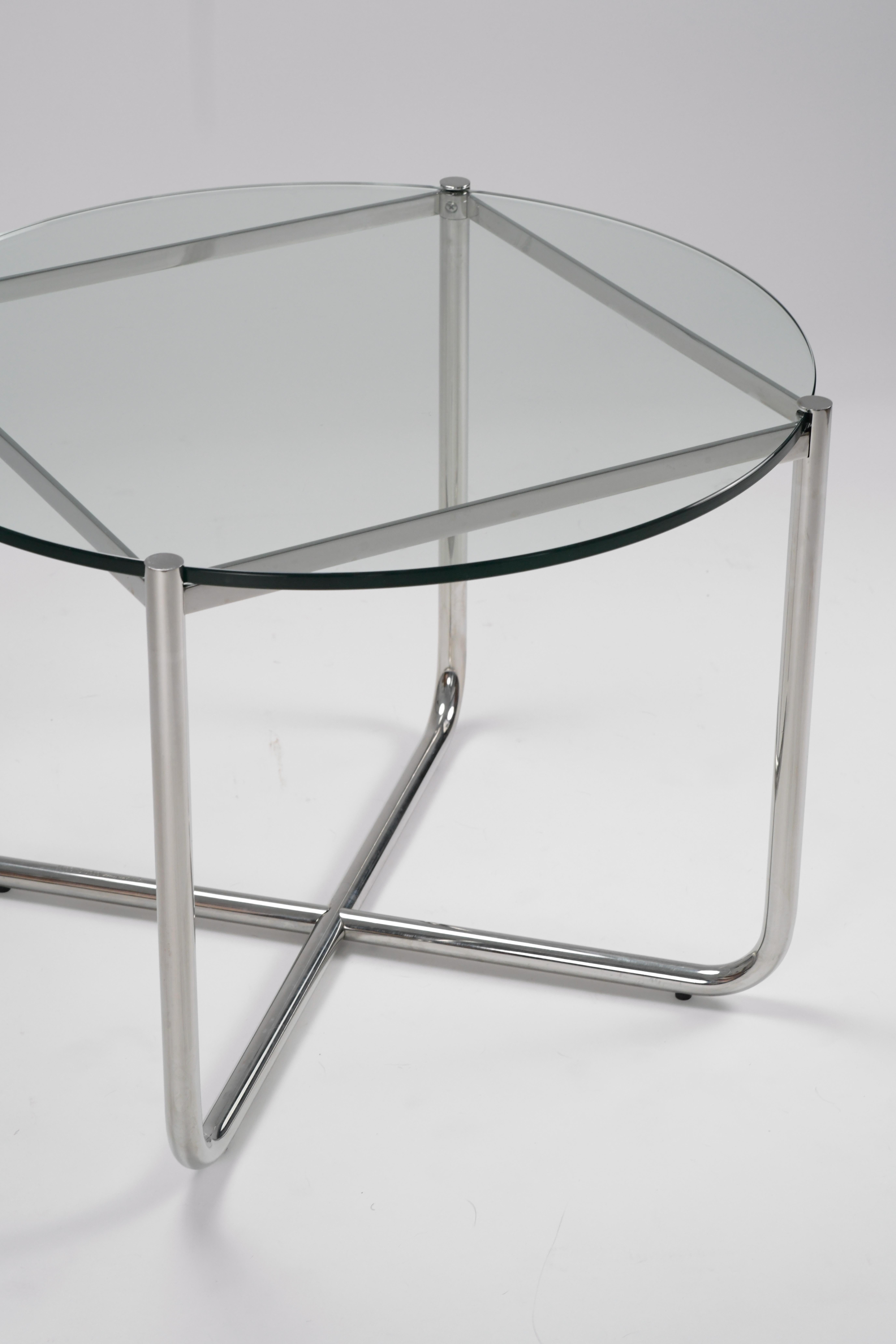 American Mies Van der Rohe MR Side Table  For Sale
