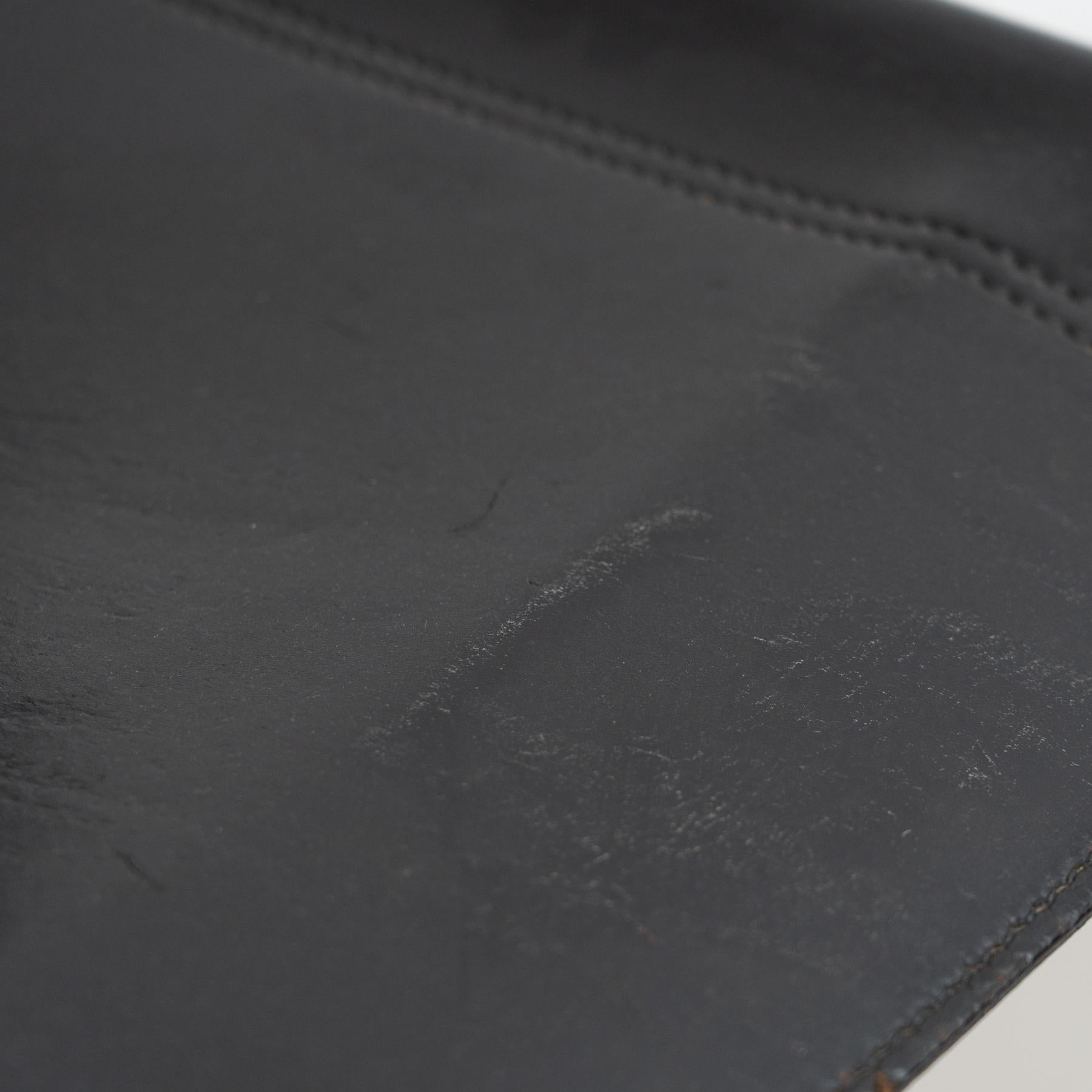 Mies van der Rohe MR10 Sessel aus schwarzem Leder, um 1960 im Angebot 2