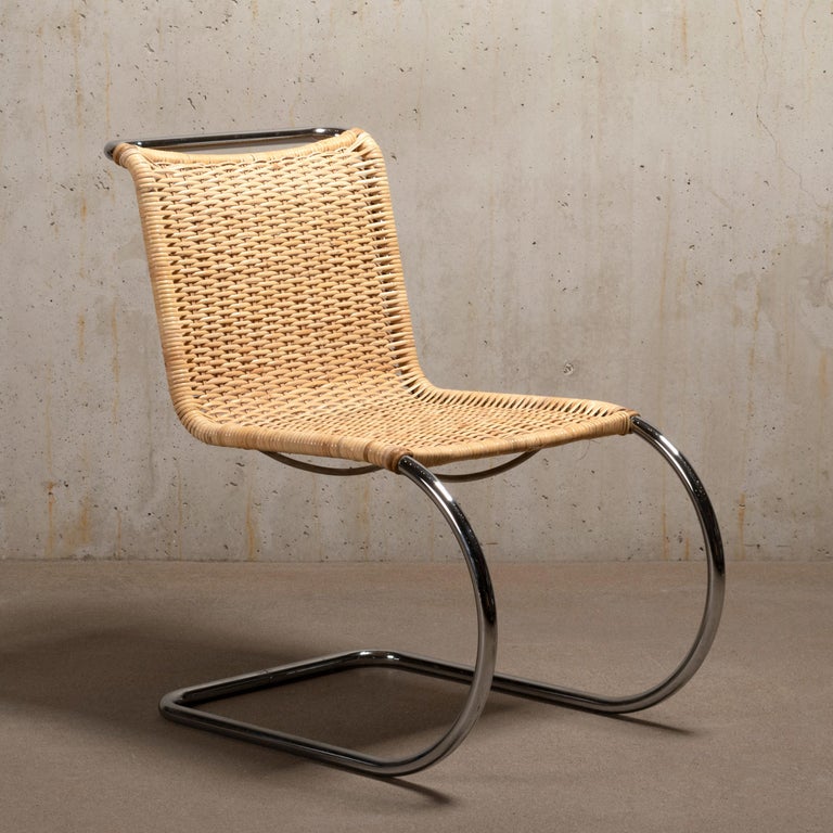 Mies Van Der Rohe Mr10 Cantilever Chairs in Cane for Thonet, Germany at ...