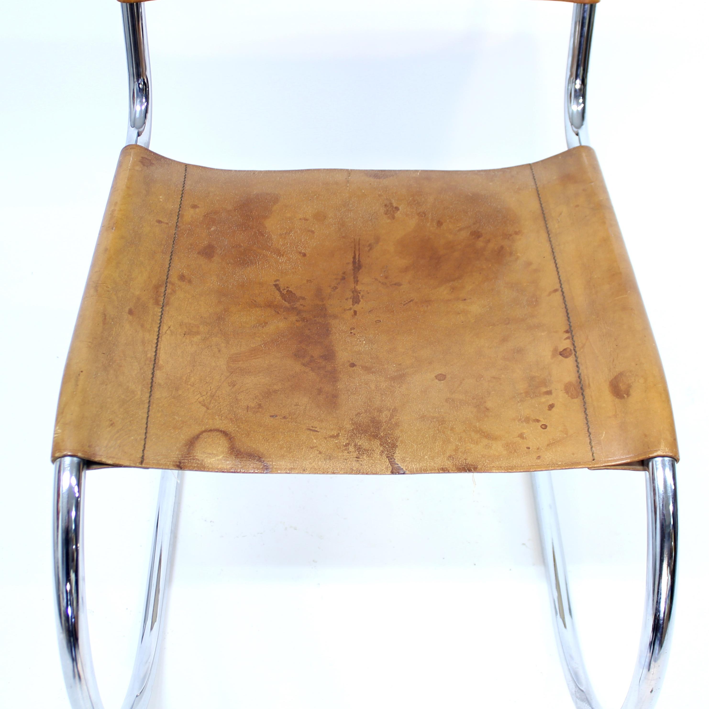 Mies van der Rohe, sedia MR10, Thonet, anni '70 in vendita 4