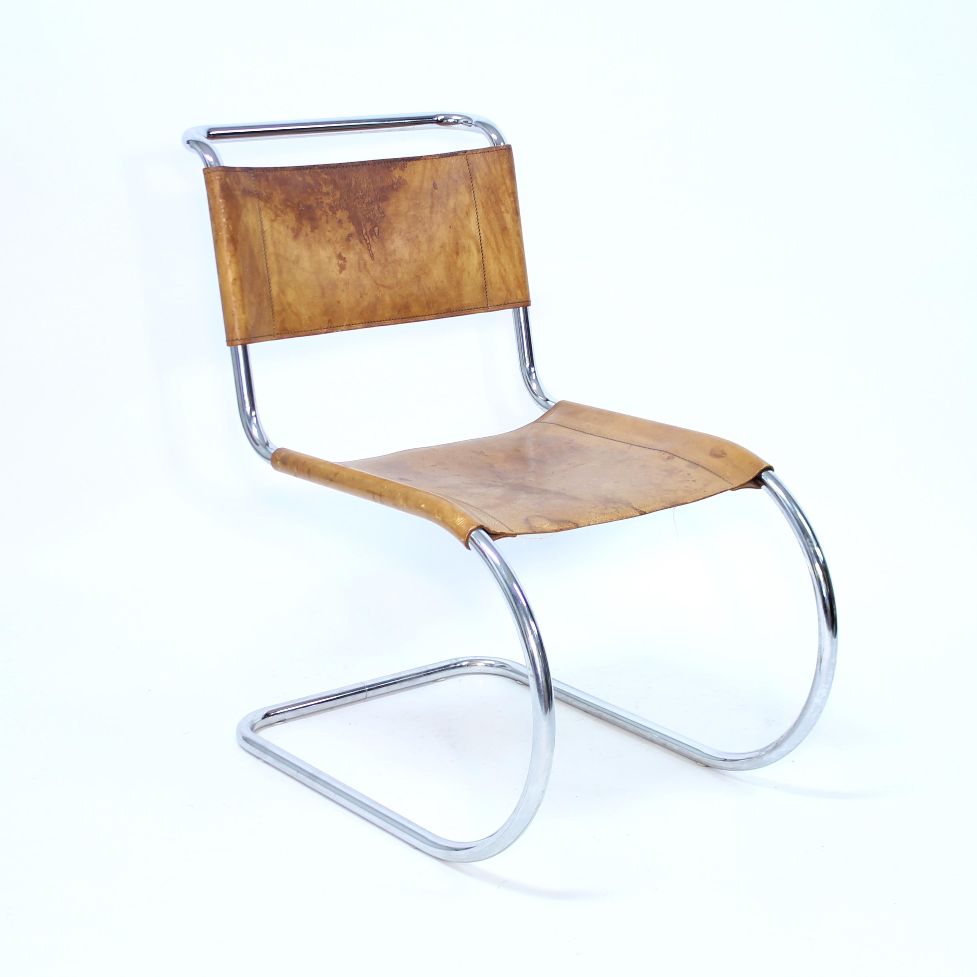 Austriaco Mies van der Rohe, sedia MR10, Thonet, anni '70 in vendita