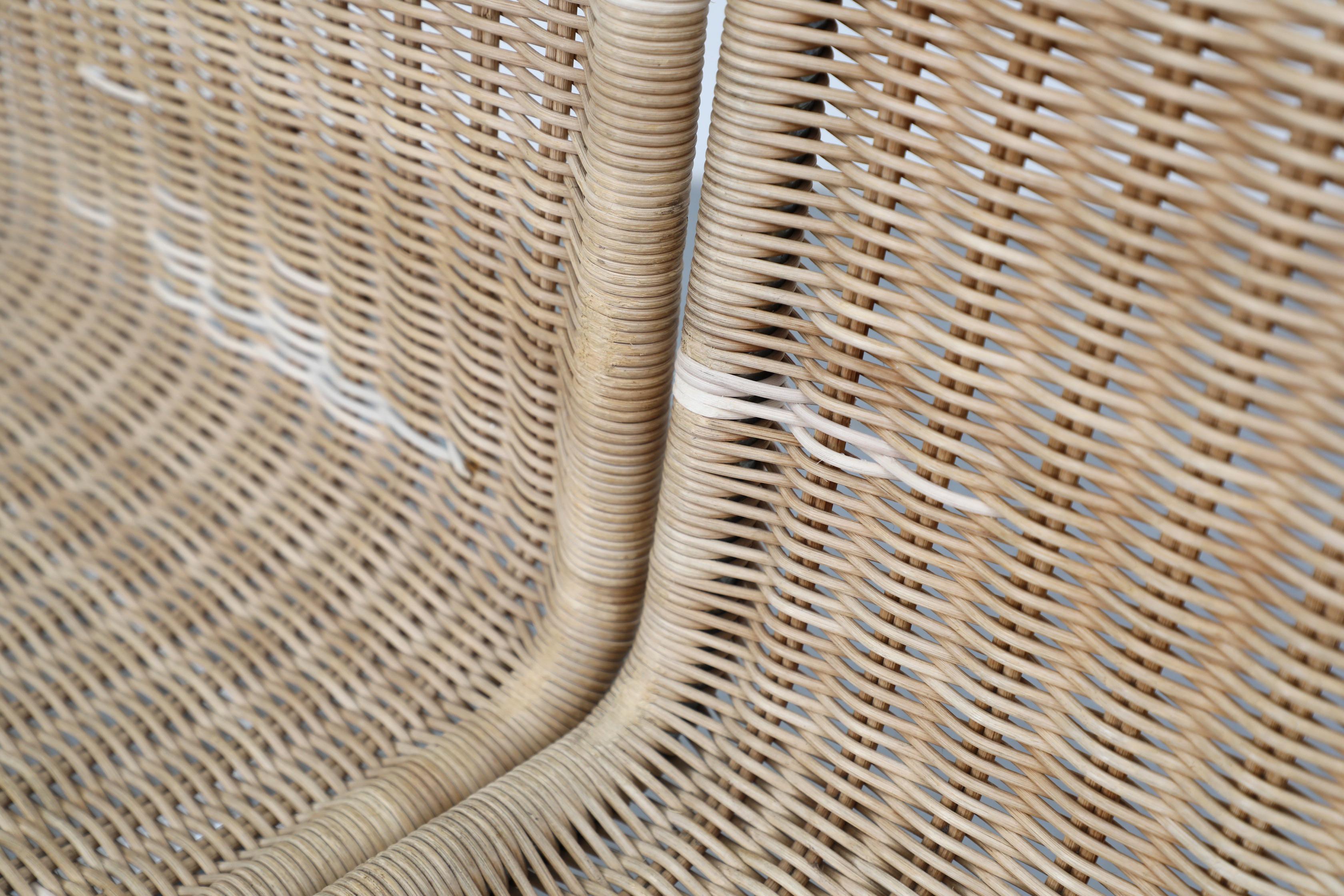 Mies van der Rohe MR10 Stühle Satz von vier 1970er Rattan Chrom Gavina Italien im Angebot 6