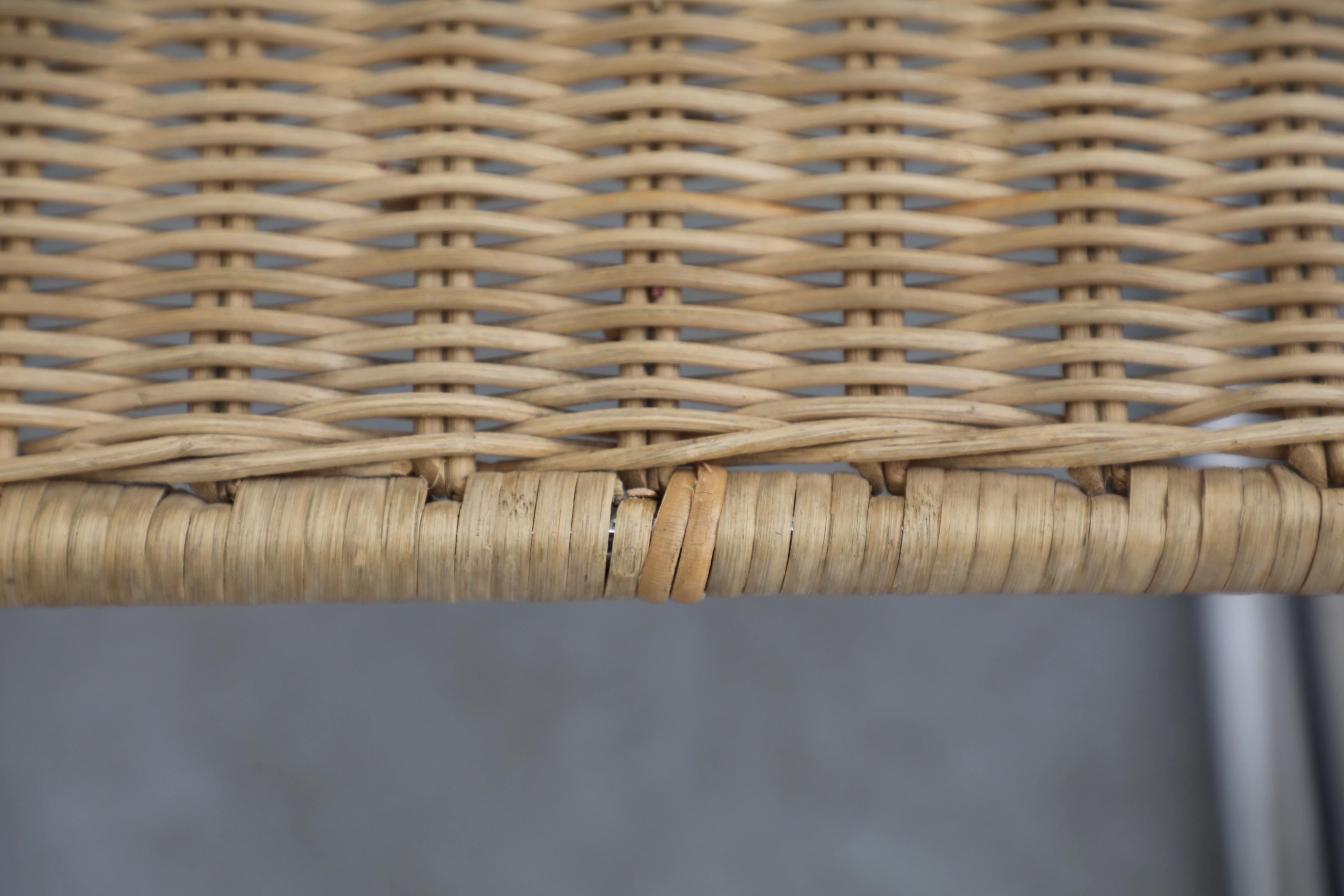 Mies van der Rohe MR10 Stühle Satz von vier 1970er Rattan Chrom Gavina Italien im Angebot 9