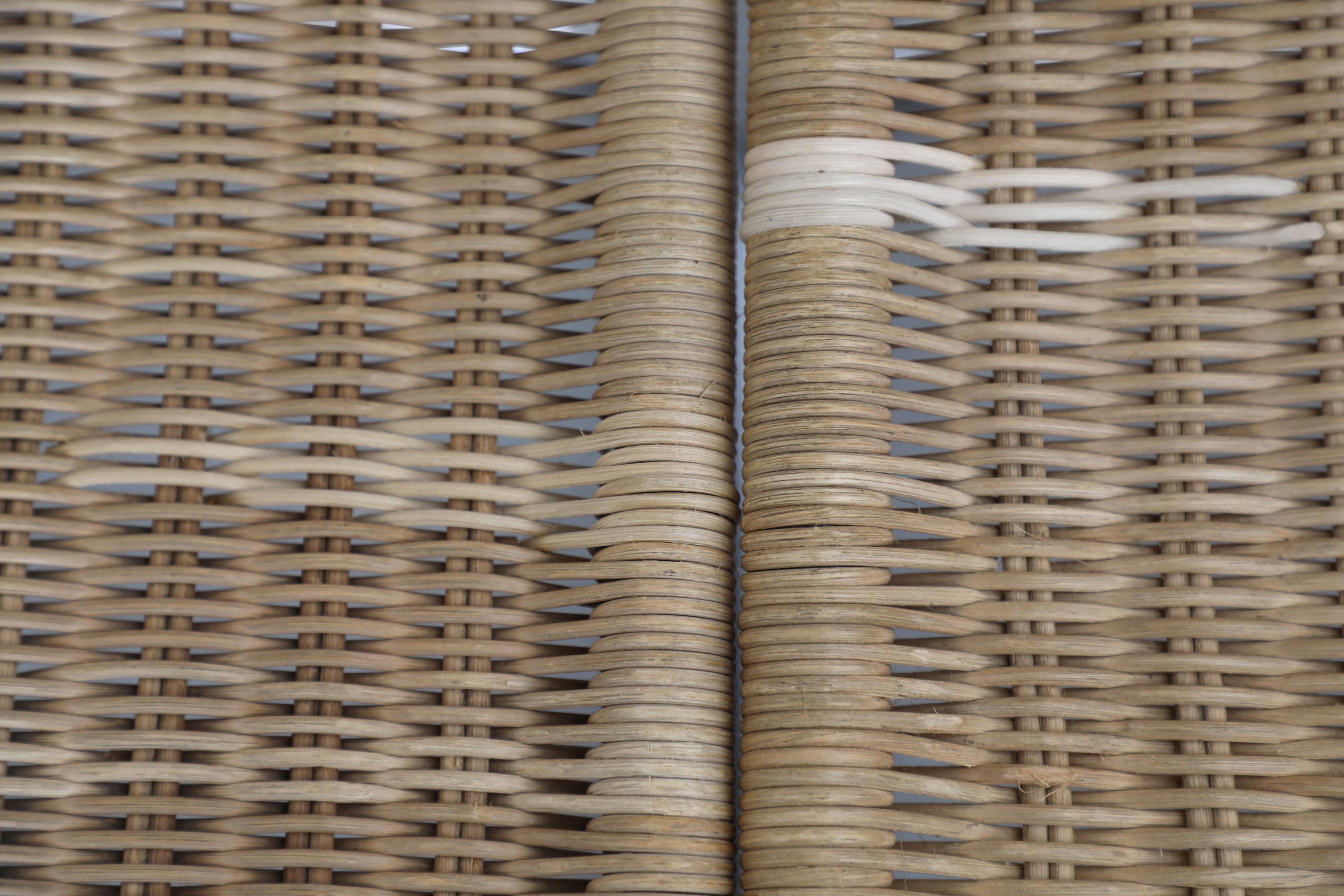 Mies van der Rohe MR10 Stühle Satz von vier 1970er Rattan Chrom Gavina Italien im Angebot 10