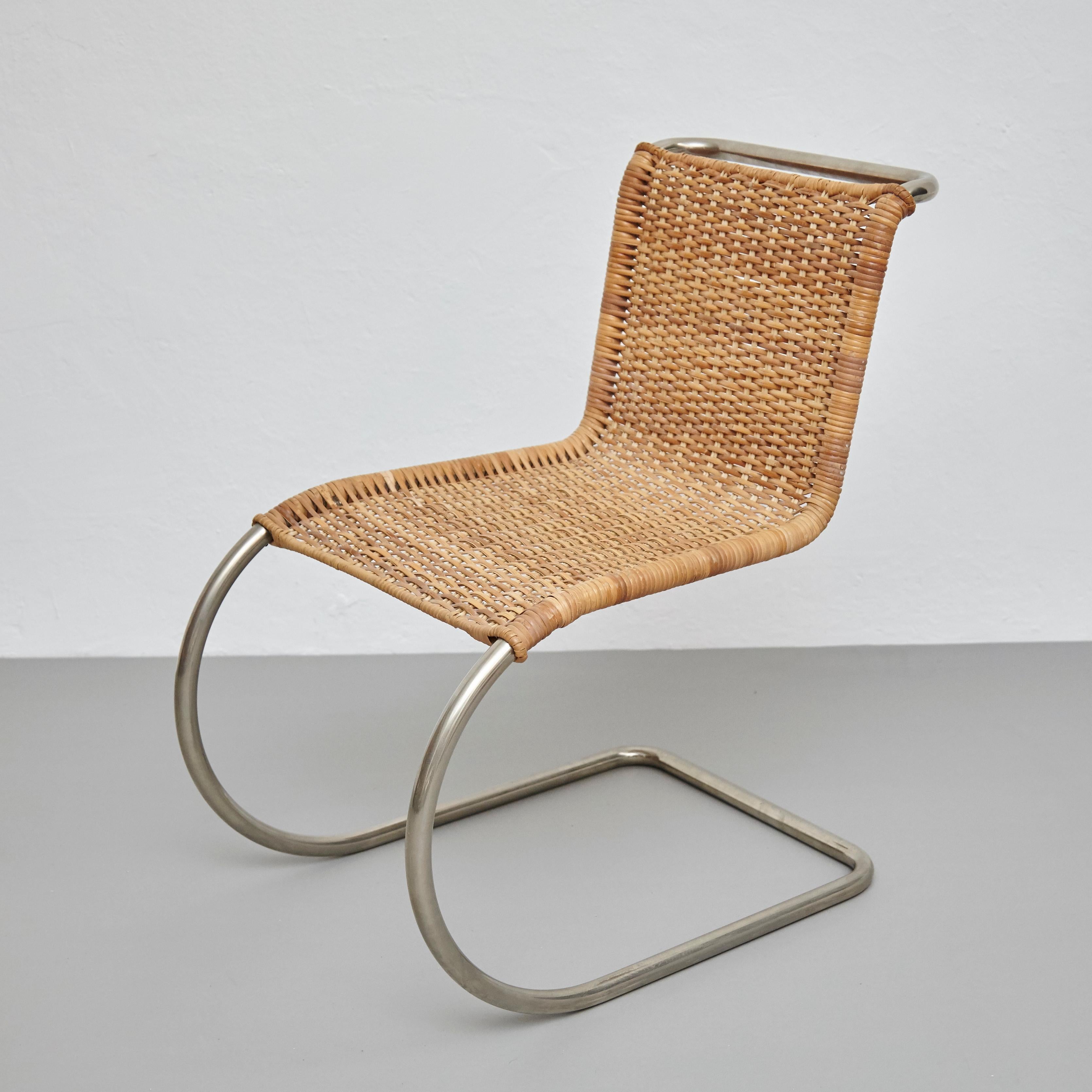 Mies van der Rohe Set of 4 B42 Rattan Easy Chairs by Tecta, circa 1960 6