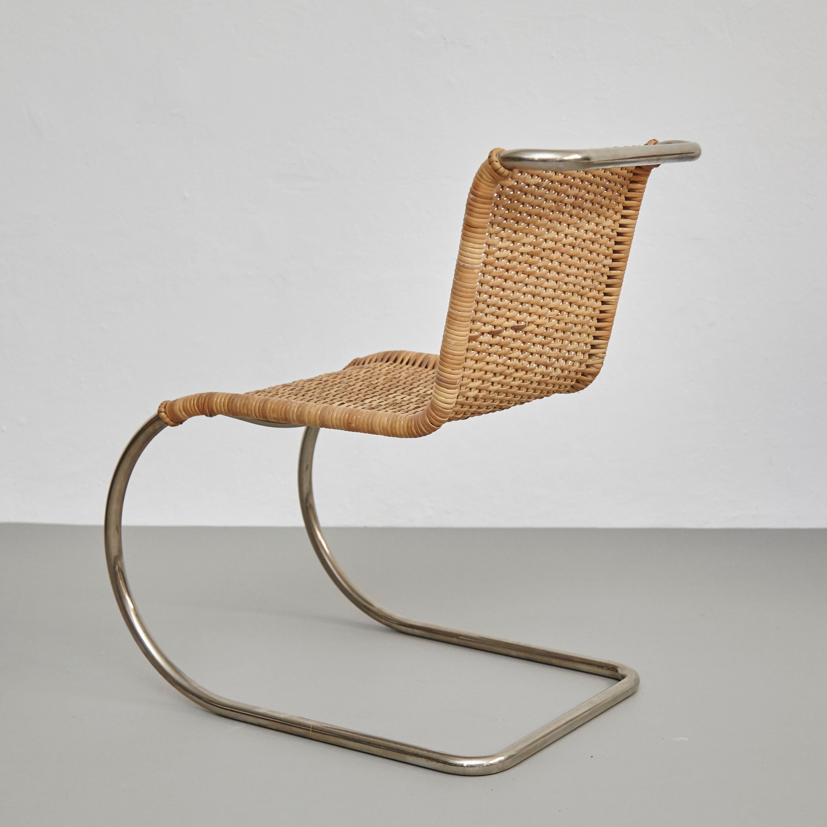 Mies van der Rohe Set of 4 B42 Rattan Easy Chairs by Tecta, circa 1960 2