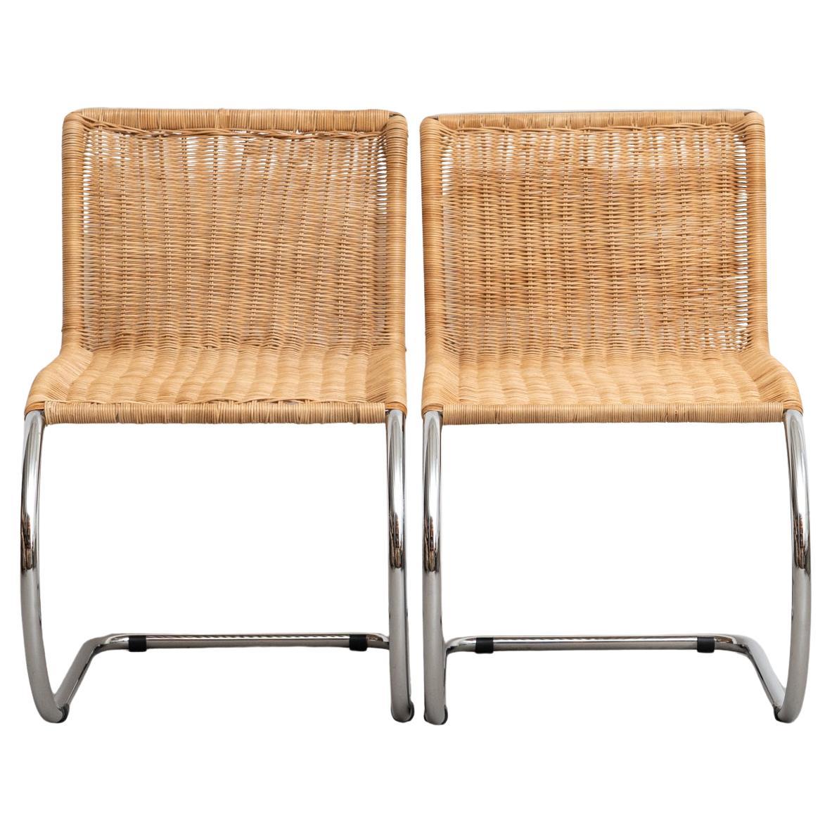 Mies Van Der Rohe Set of Two Weissenhof MR20 Armchair Bauhaus