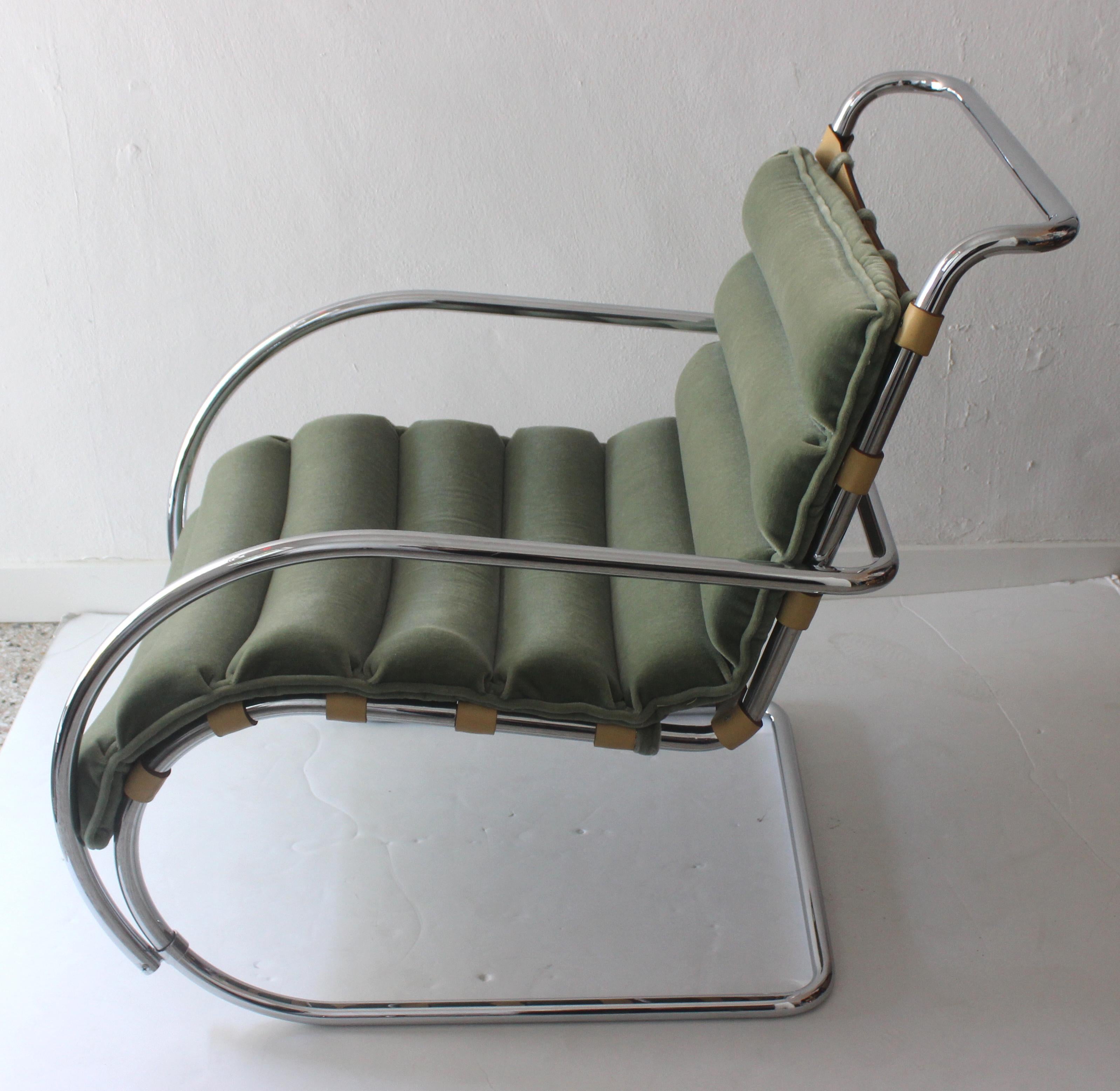Art Deco Mies van der Rohe Style Chair by Gordon International
