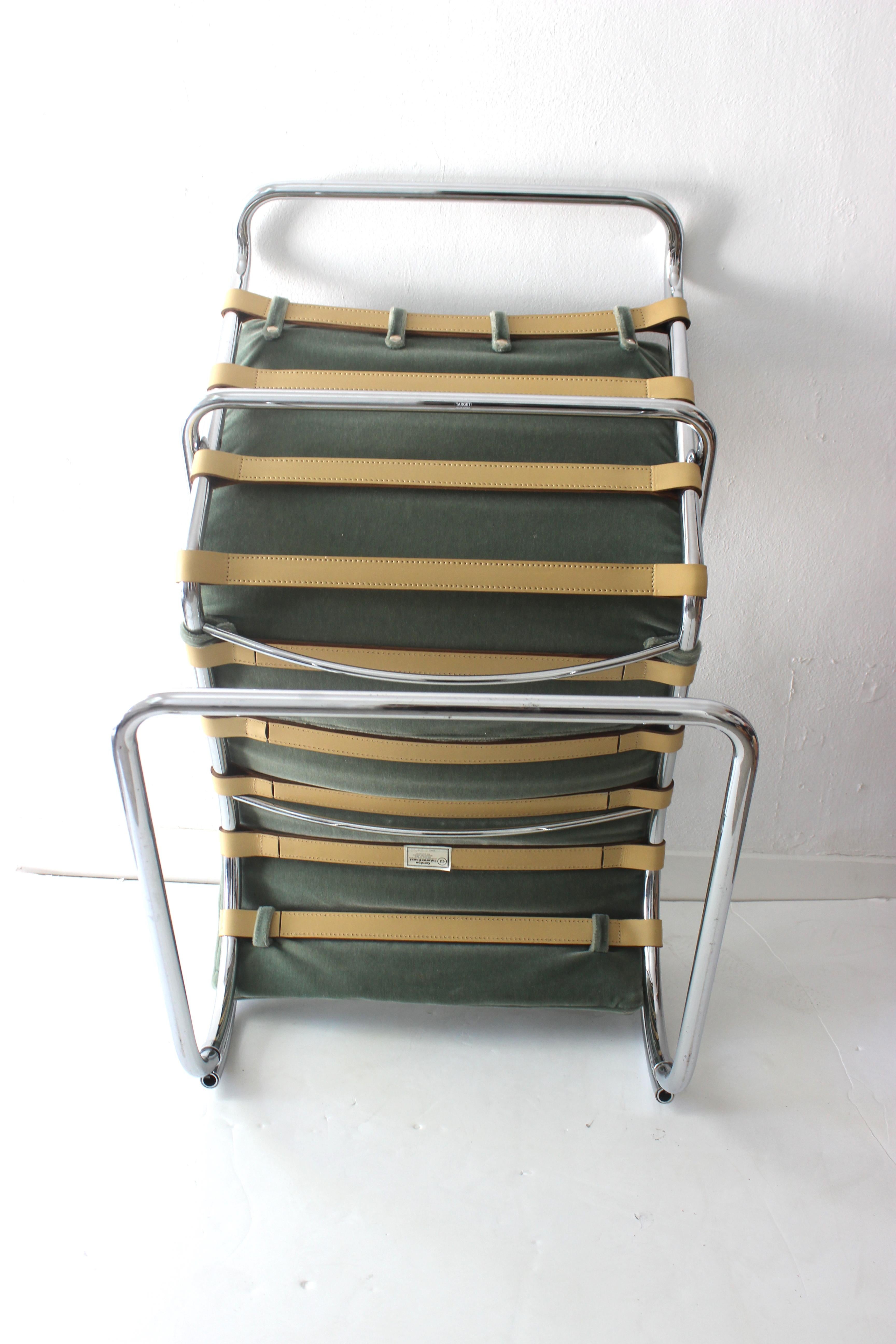 Hand-Crafted Mies van der Rohe Style Chair by Gordon International