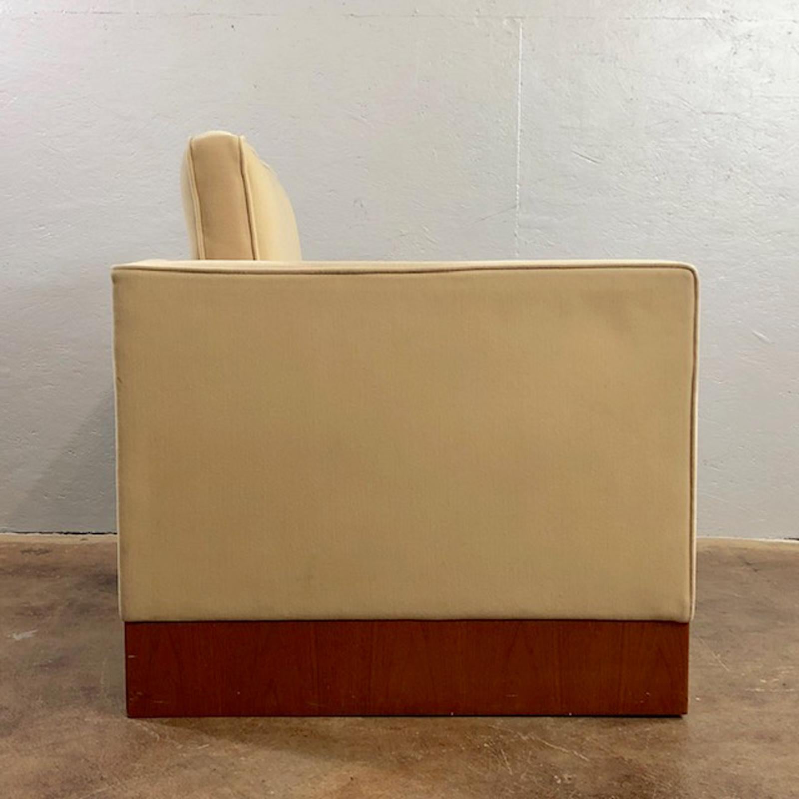 Mid-Century Modern Mies van der Rohe Style Club Chair, Pair For Sale