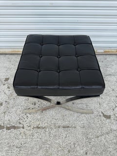 Mies van der Rohe Style Leather Barcelona Ottoman by Artesian (2 available)