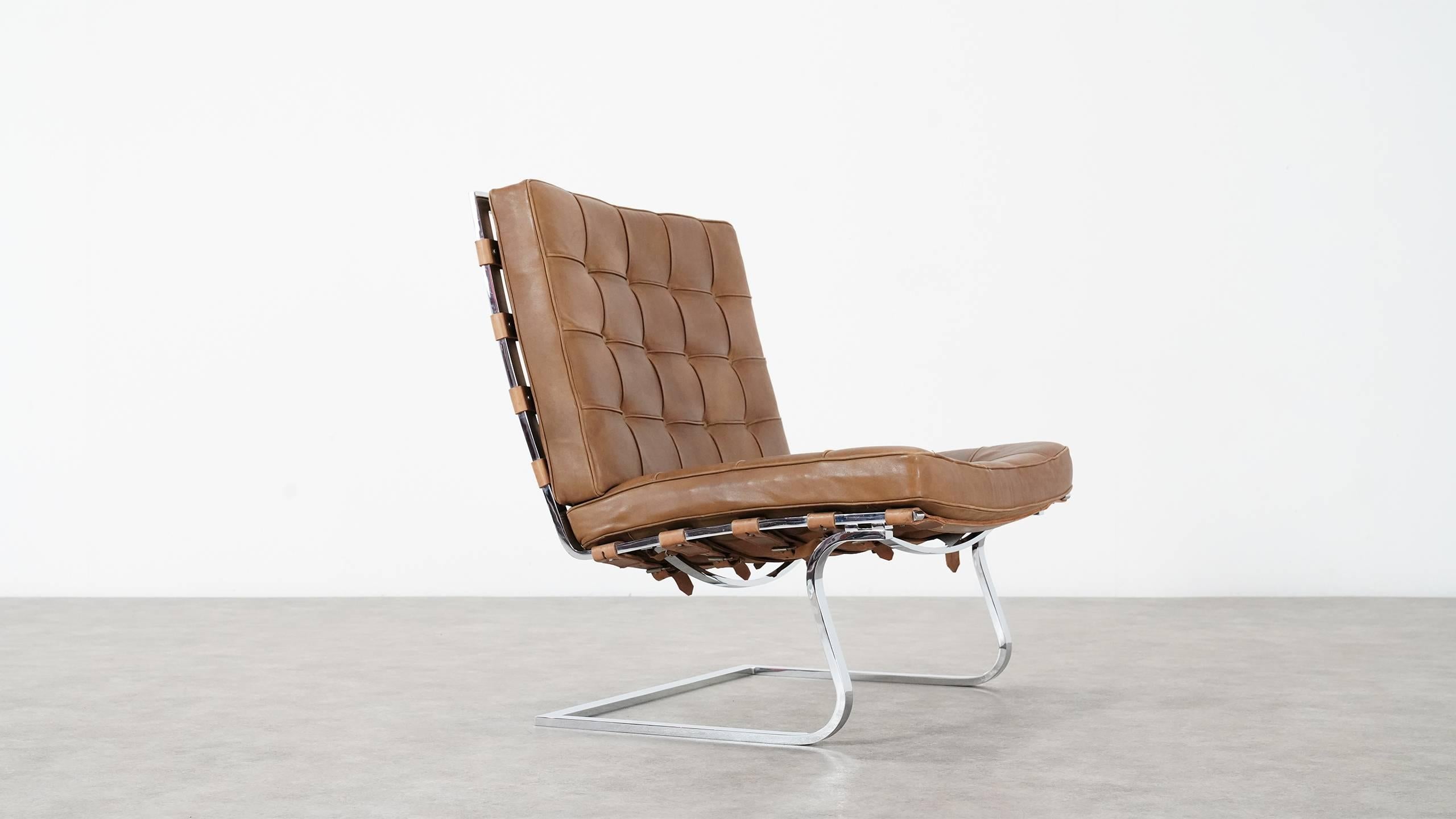 Mid-Century Modern Mies van der Rohe, Tugendhat Lounge Chair MR 70 for Knoll International