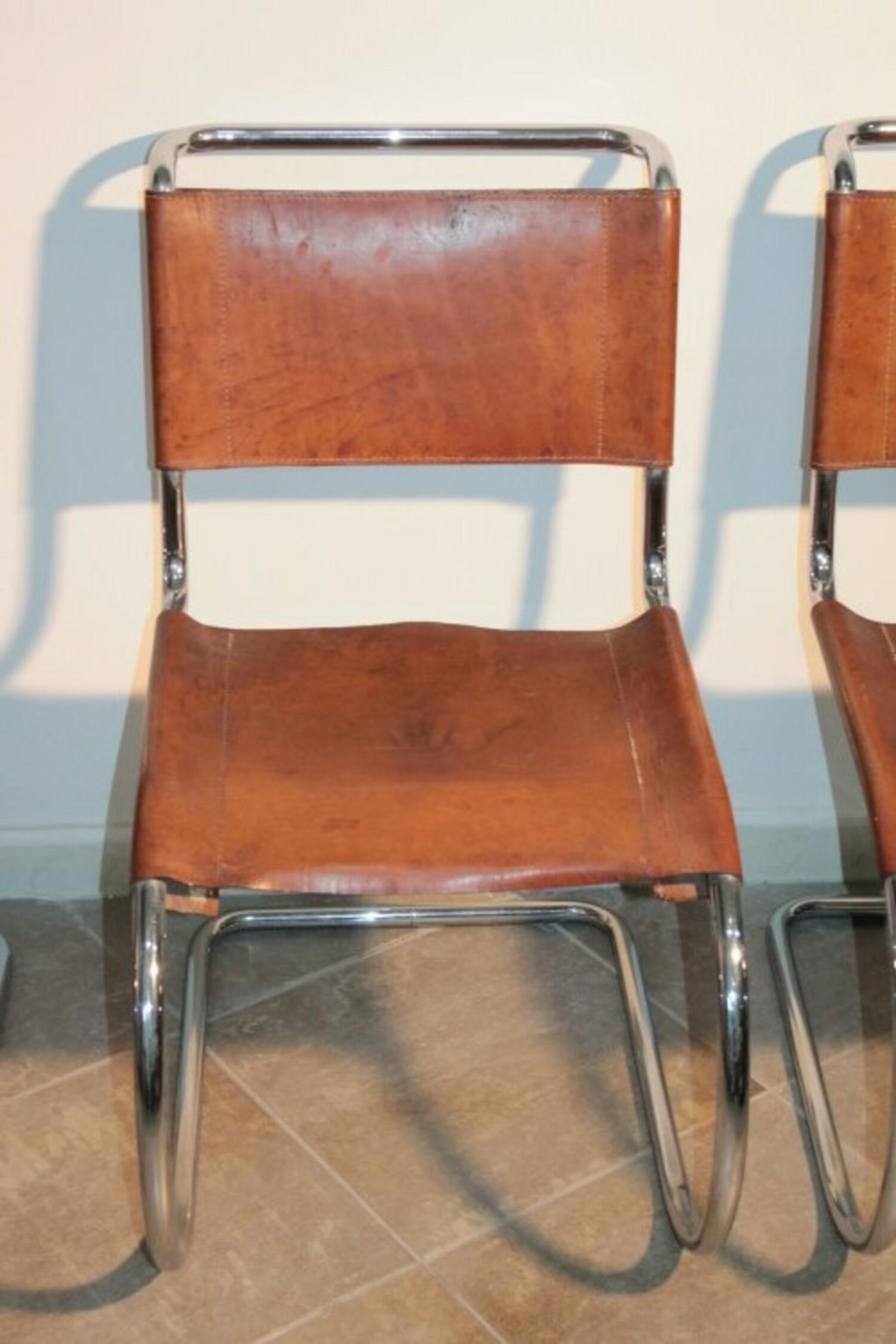 Late 20th Century Mies van der Rohe Vintage Cantilever Chairs, 1970s