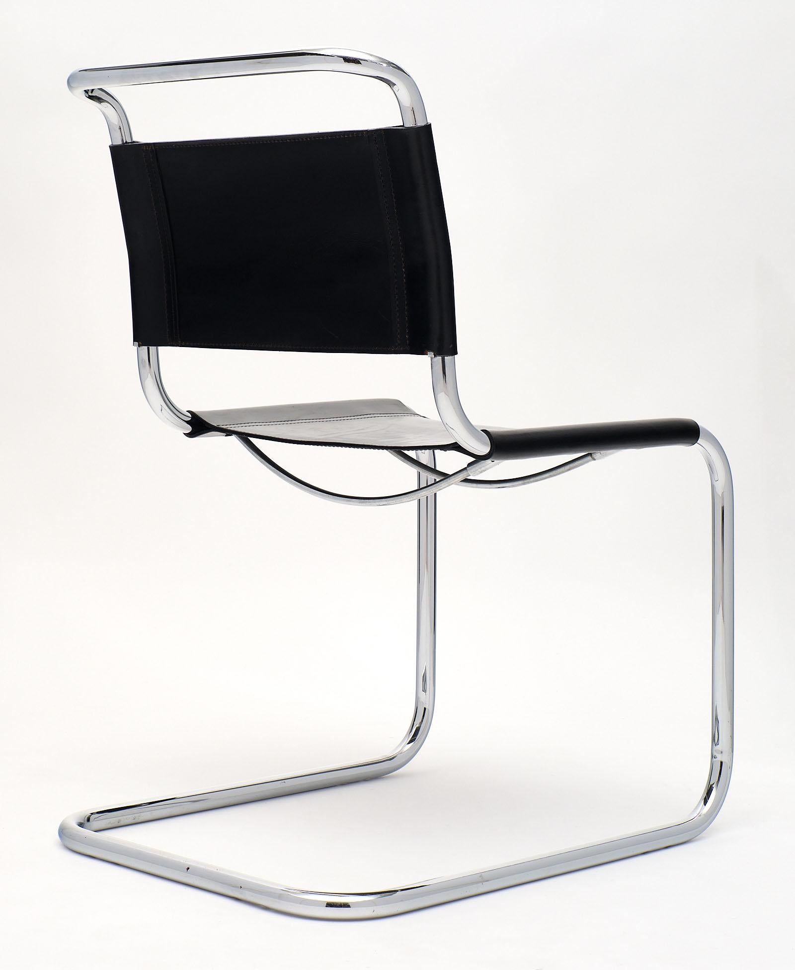 Mies Van Der Rohe Style Vintage Dining Chairs for Knoll 1