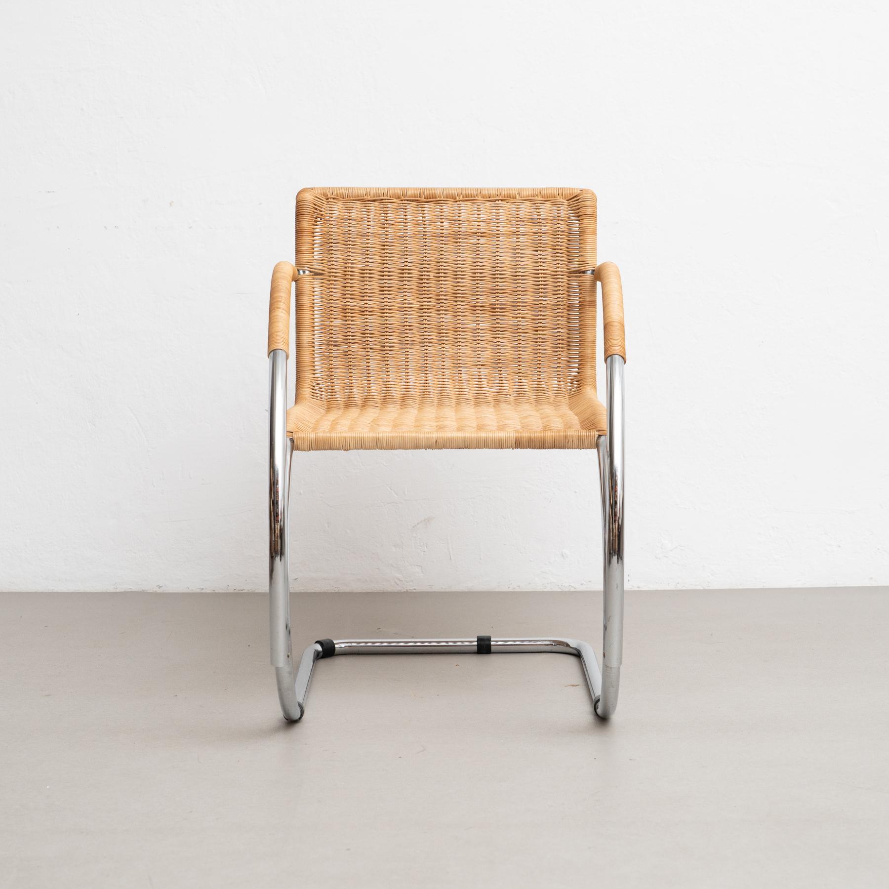 Mid-Century Modern Mies Van Der Rohe Weissenhof MR20 Armchair Bauhaus For Sale