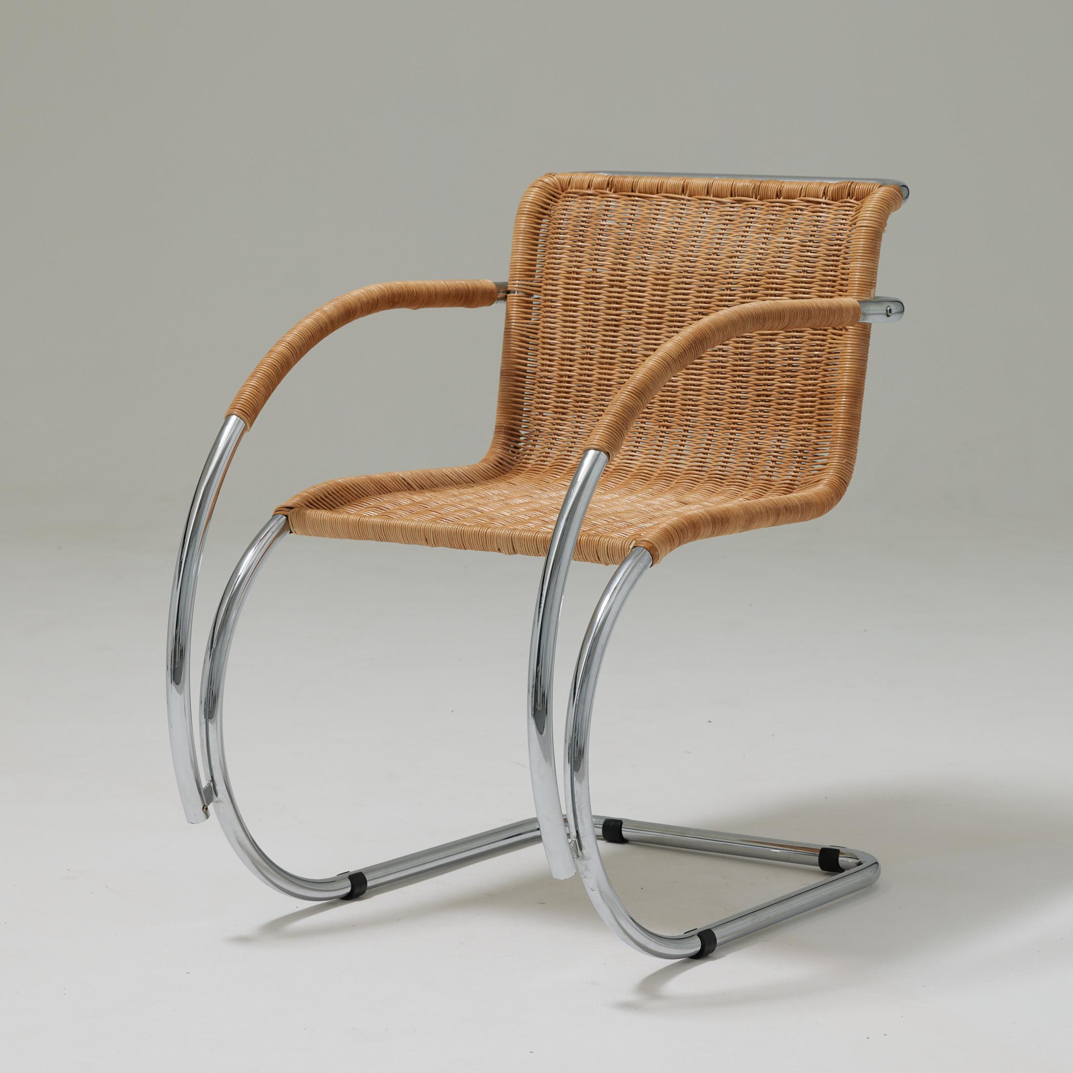 Iron Mies Van Der Rohe Weissenhof MR20 Armchair Bauhaus