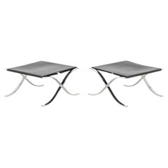 Mies van der Rohe x Knoll Barcelona Stools, Pair
