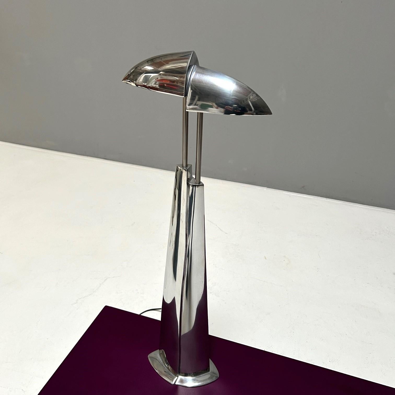 Dutch Mies & van Gessel, table lamp mod. Ara for Quasar, 1990 For Sale