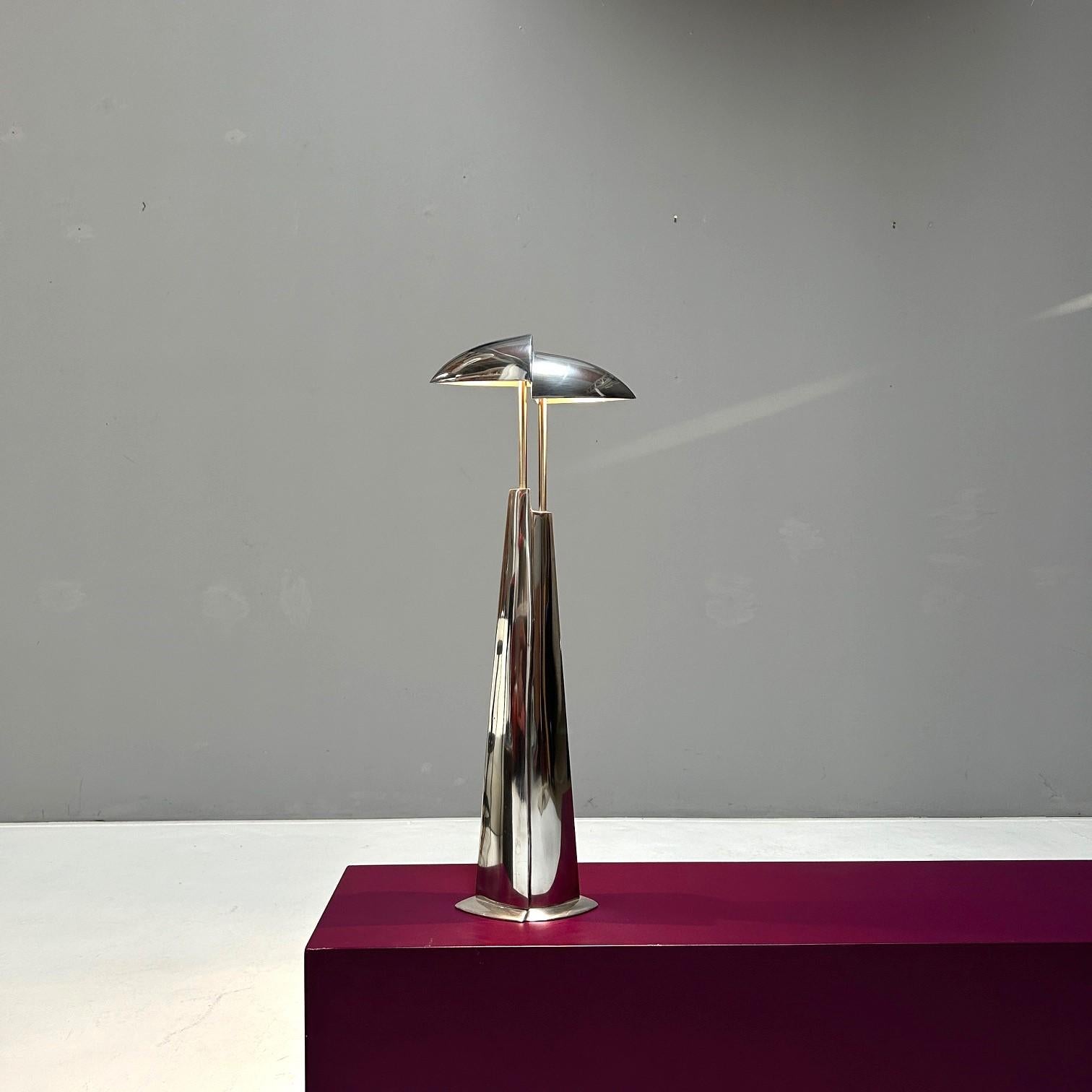Cast Mies & van Gessel, table lamp mod. Ara for Quasar, 1990 For Sale