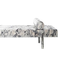 Mies Visits Carrara Marble Daybed by Maurizio Galante and Tal Lancman