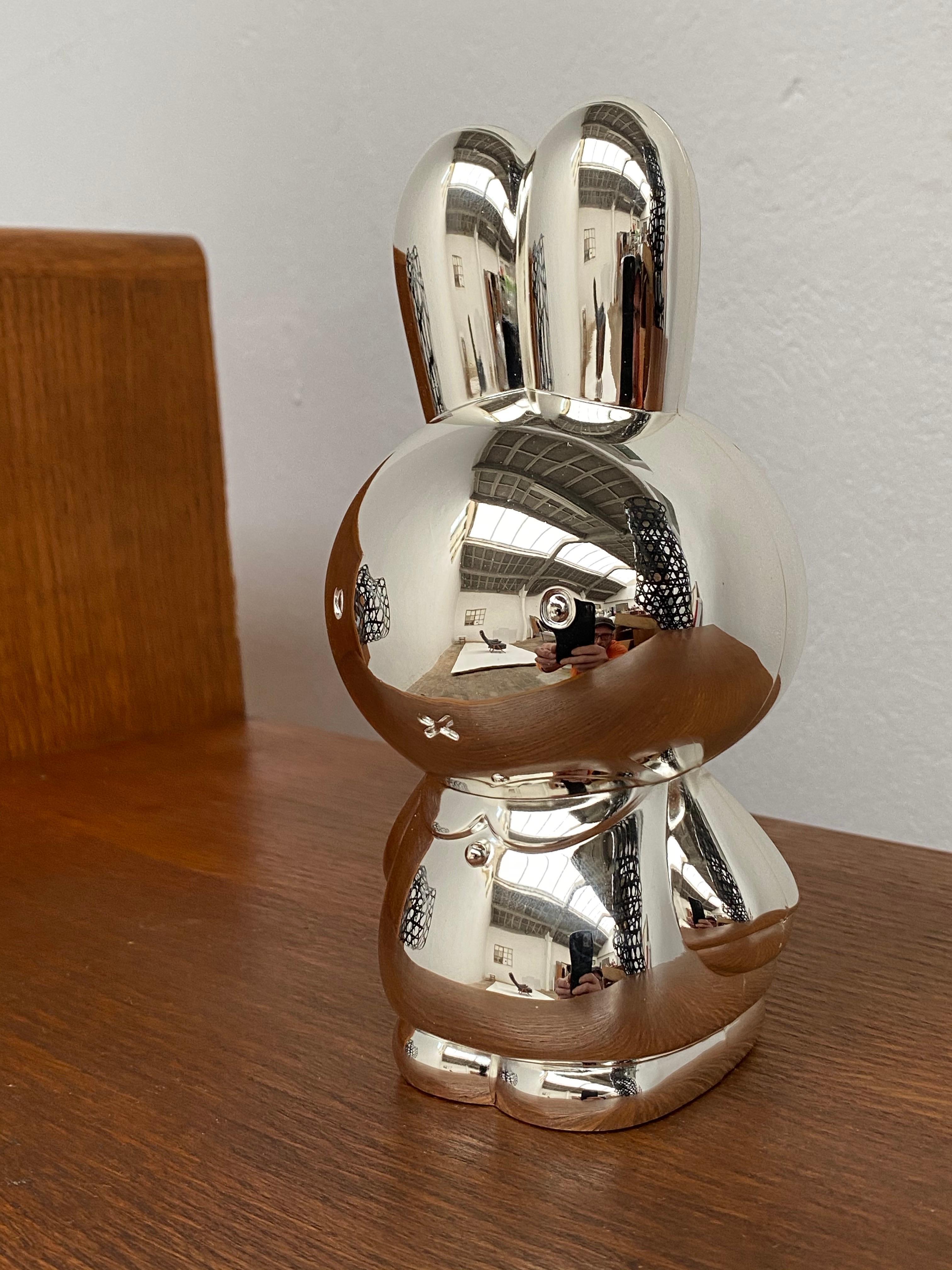 Miffy Silver Plated Money Bank by Dutch Illustrator and Writer Dick Bruna, 1955 6