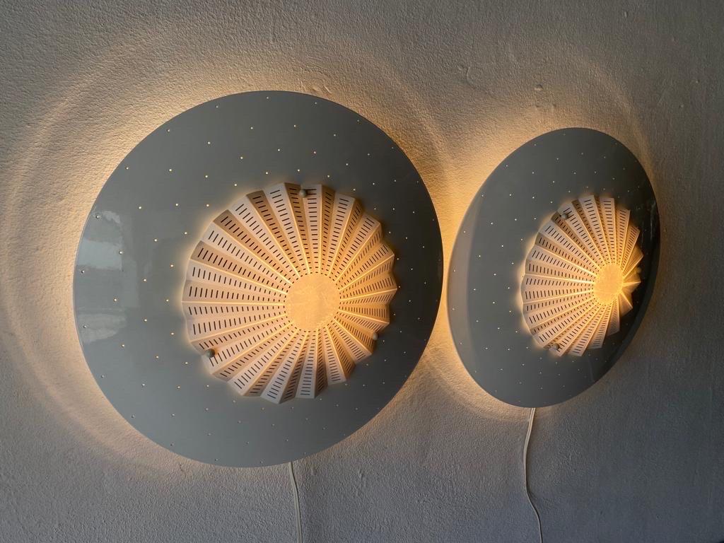 Migale Pair of Sconces or Flush Mount by Vico Magistretti for Oluce, 1960, Italy For Sale 3
