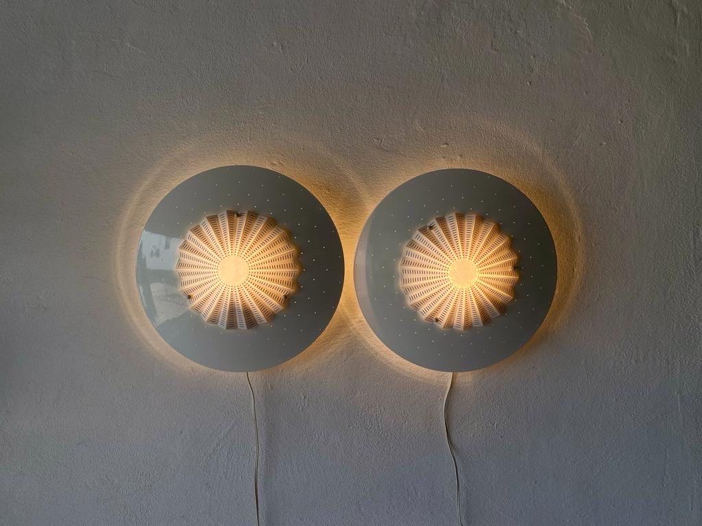 Migale Pair of Sconces or Flush Mount by Vico Magistretti for Oluce, 1960, Italy For Sale 9