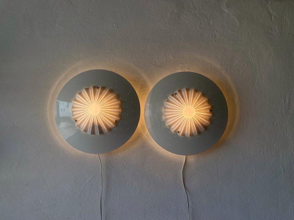 Migale Pair of Sconces or Flush Mount by Vico Magistretti for Oluce, 1960, Italy For Sale 2
