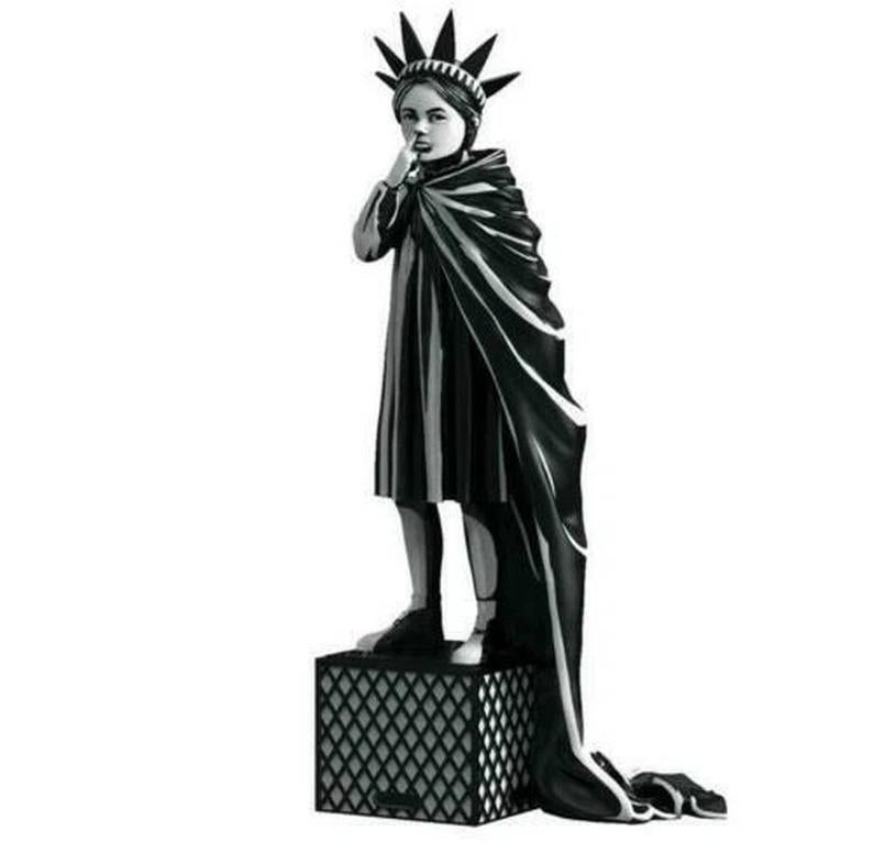 Mighty Jaxx x Brandalised Liberty Girl Vinyl Polystone Sculpture - Street Art