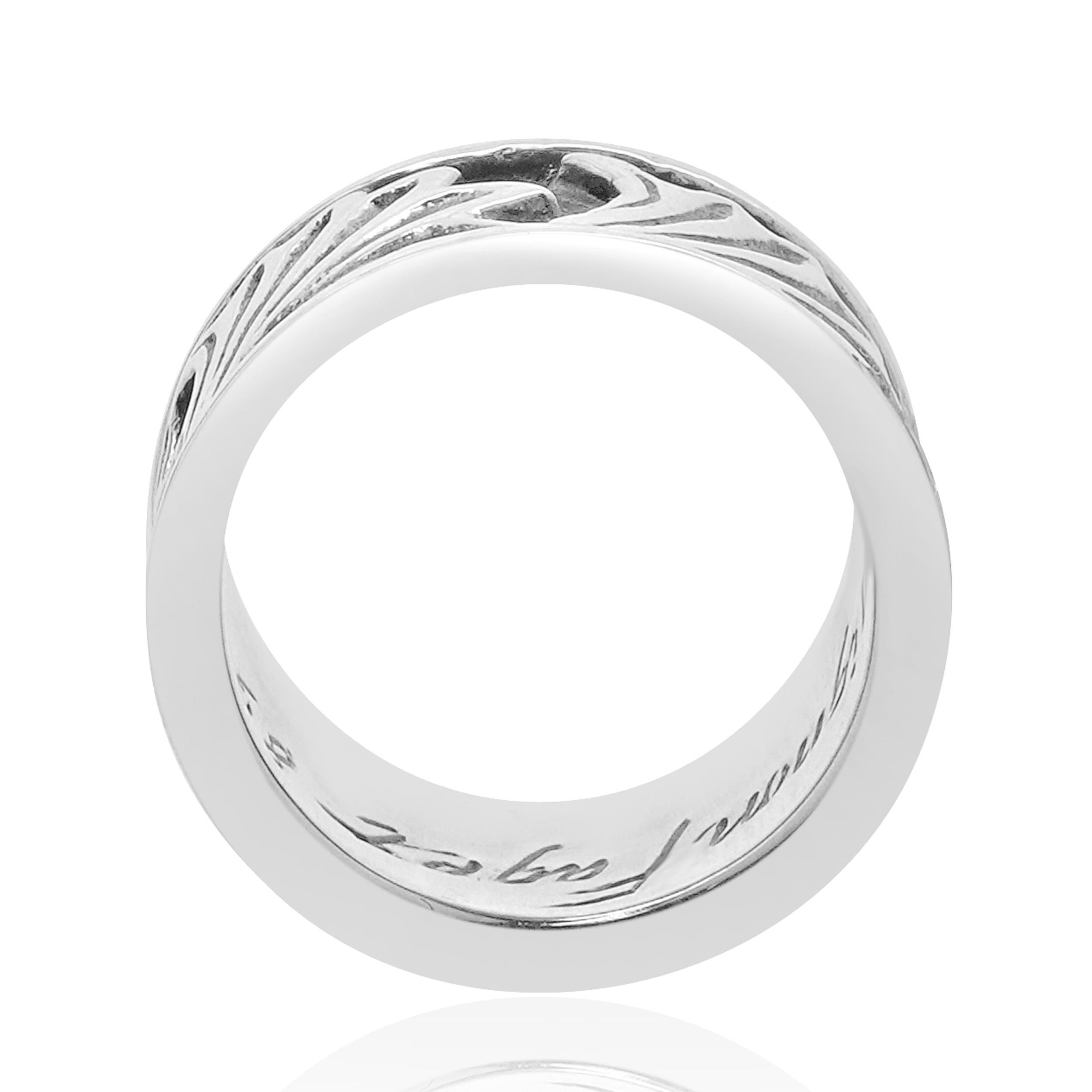 Anello con acanto in argento sterling di Mignon Faget In condizioni ottime in vendita a Scottsdale, AZ