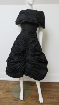 Mignon Paris Draped Silk Dress 1950s