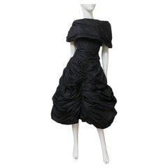 Mignon Paris Draped Silk Dress 1950s Mignon Paris Draped Silk Dress 1950s