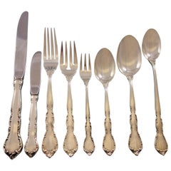 Mignonette by Lunt Sterling Silver Flatware Set for 12 Service 109 Pieces