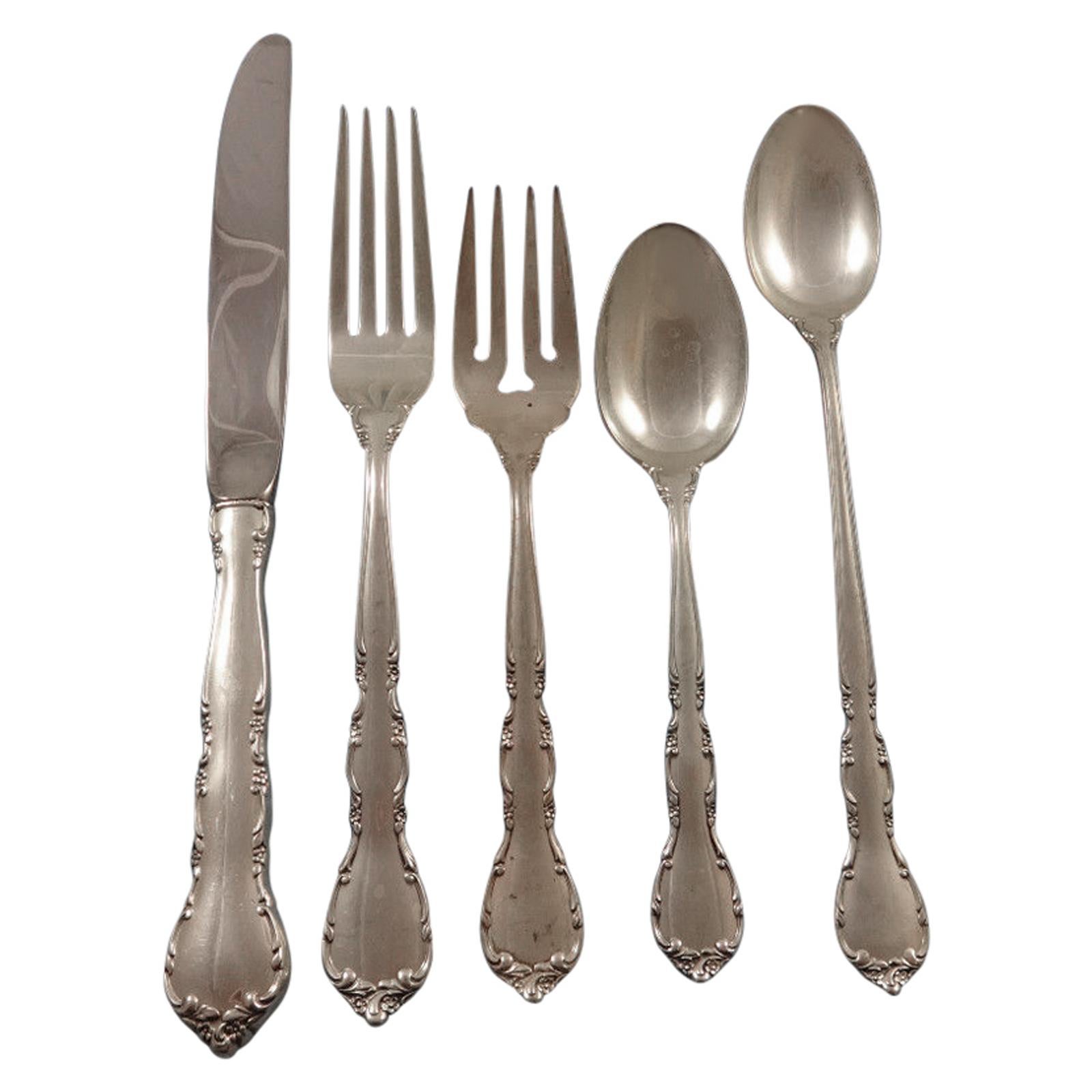 Mignonette by Lunt Sterling Silver Flatware Set for Eight Service of 44 Pieces