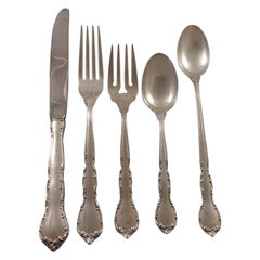 Retro Mignonette by Lunt Sterling Silver Flatware Set for Eight Service of 44 Pieces