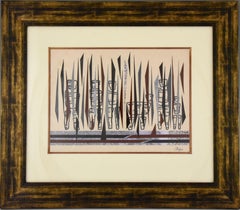 Migration  Collage  Mixed-Media Artwork Chantal Bégué  1985 France