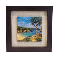 Oil on panel “Beach Landscape” Miguel A. Galván Spain