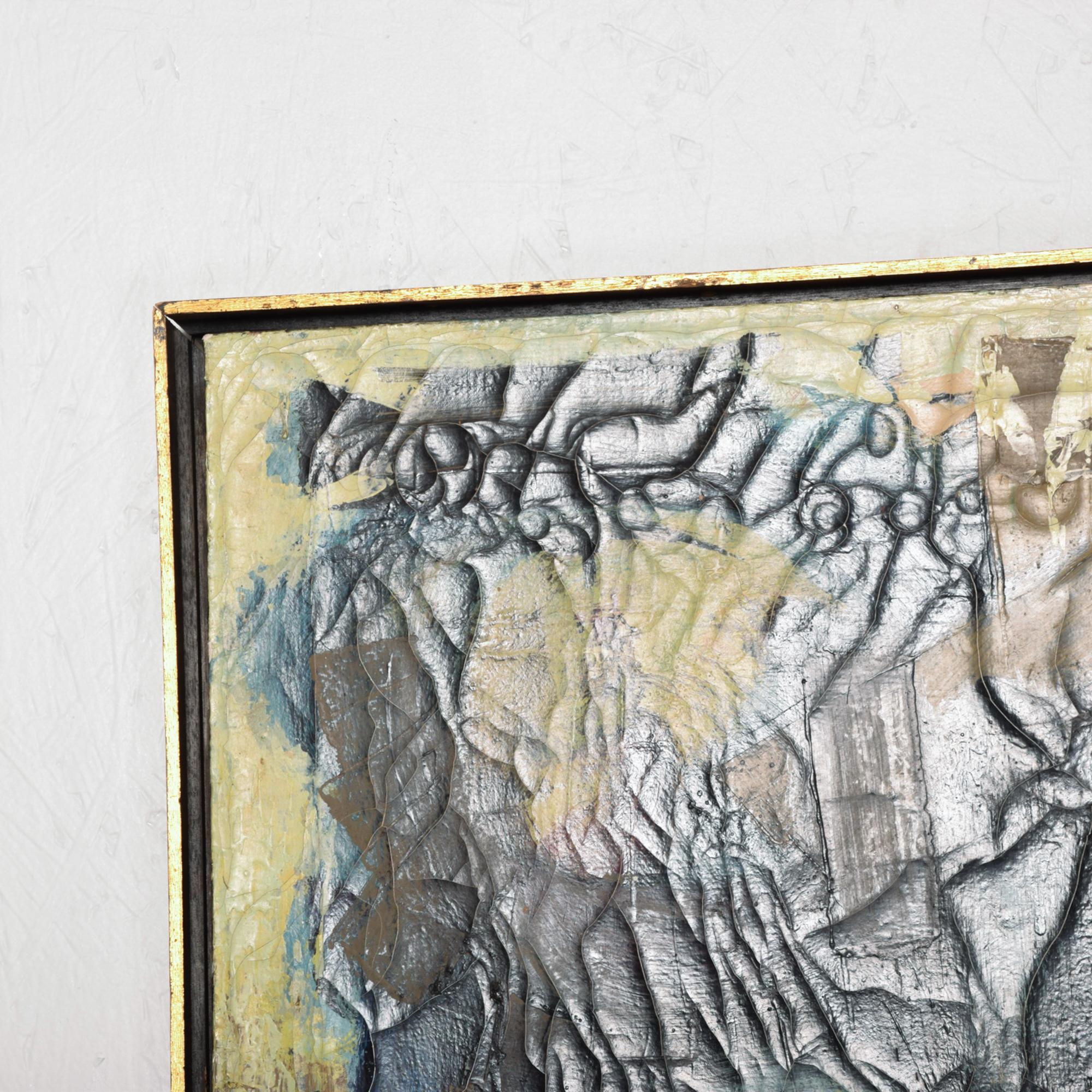 1950s Arte Abstracto Pintura al Oleo sobre Lienzo Miguel Alvarez Acosta INBA Mexico Moderno de mediados de siglo en venta
