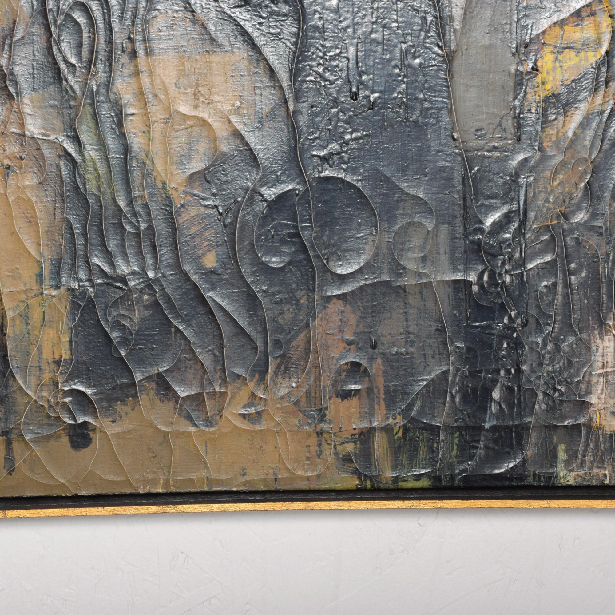 1950s Arte Abstracto Pintura al Oleo sobre Lienzo Miguel Alvarez Acosta INBA Mexico en Bueno estado para la venta en Chula Vista, CA