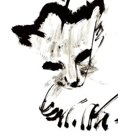 Cat original Tao Art serigraphy by Miguel Angel Batalla