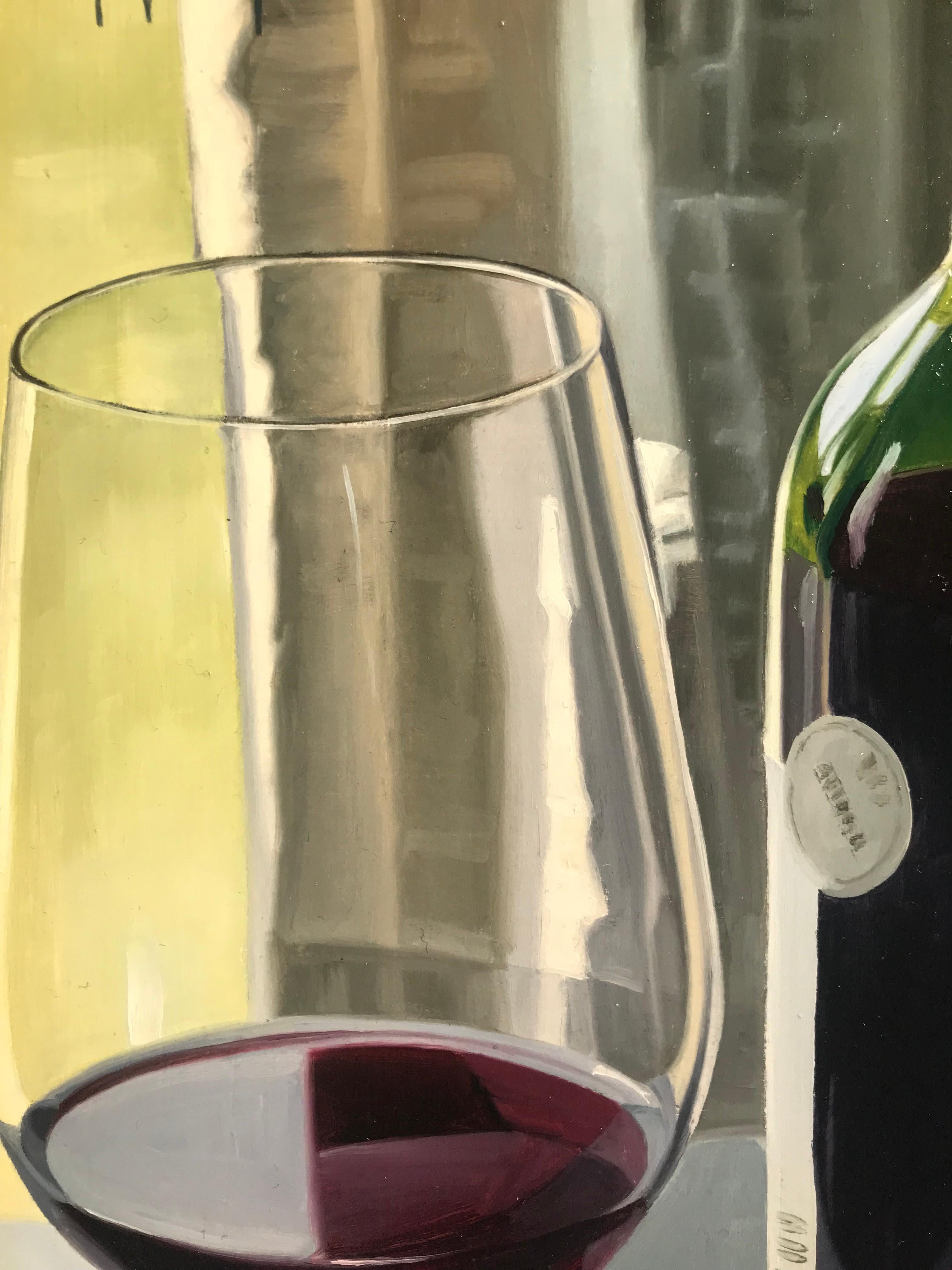 'Fine Wine' by Miguel Angel Nunez is an incredible example of the artist being able to capture the stunning details and light with the up most precision 

Through Miguel’s precise brushstrokes and fine layers of paint a sense of precision and
