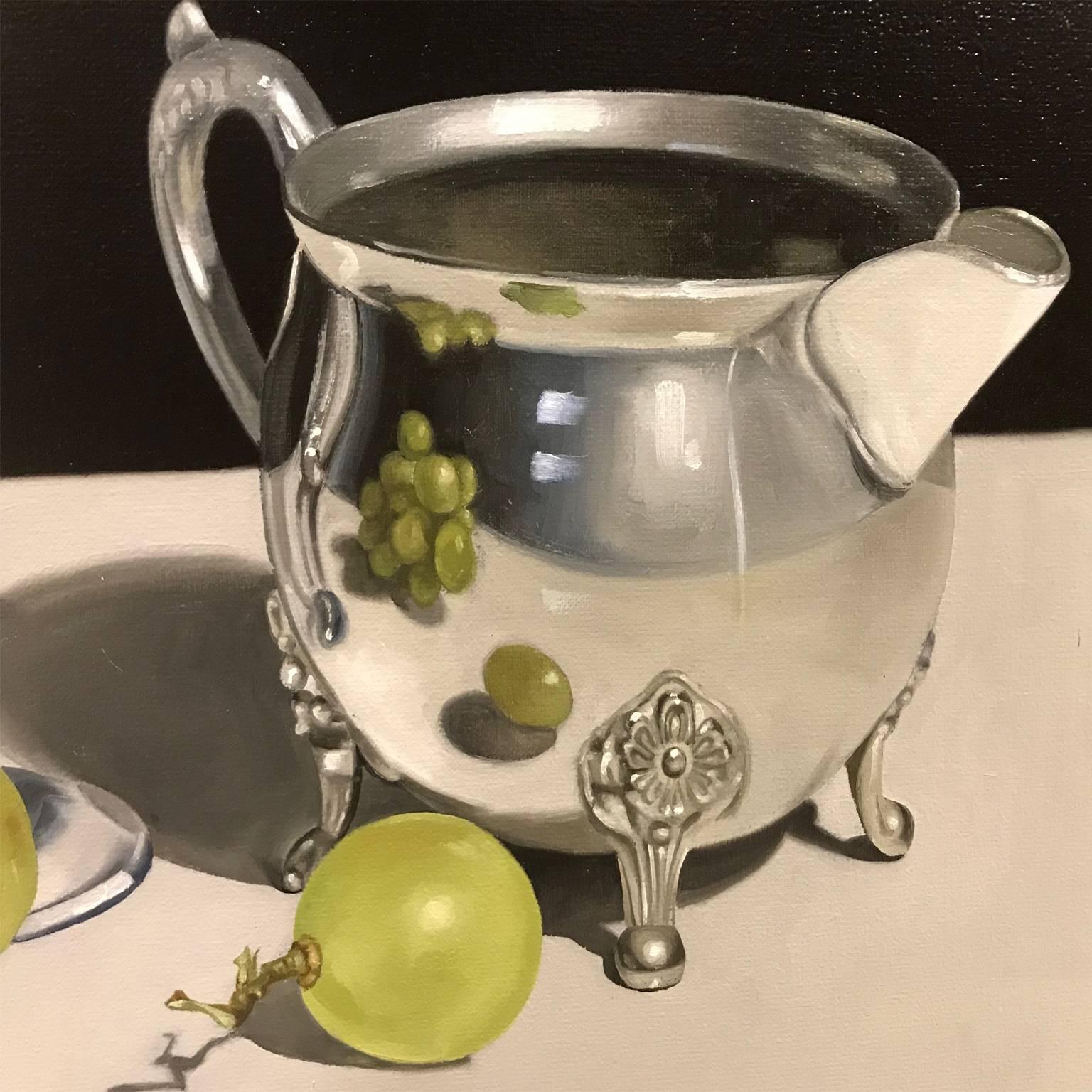 STILL LIEFE, HYPERREALISM - Painting by Miguel Angel Nuñez