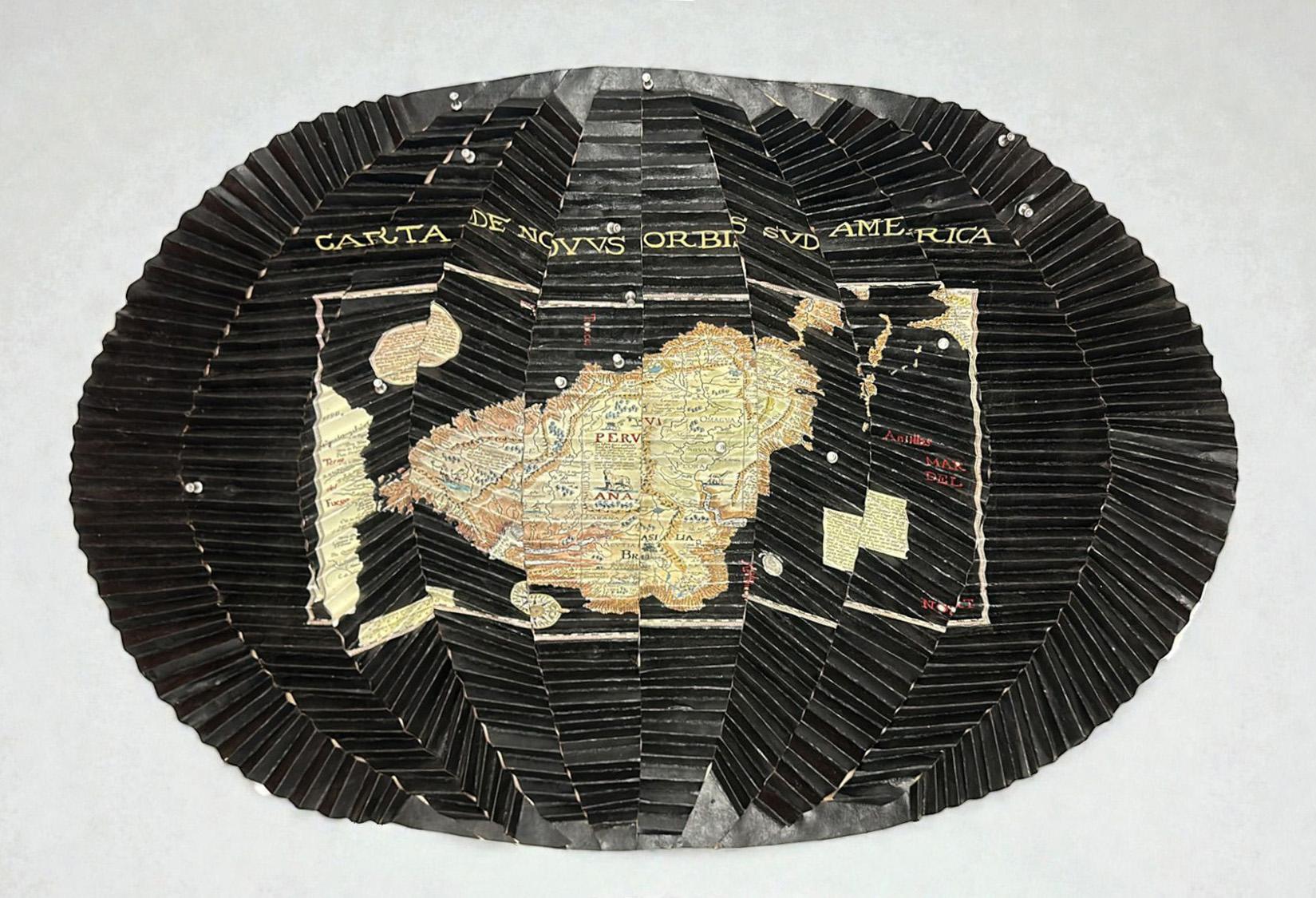 Miguel Angel Ríos Landscape Painting – CARTA DE NOVVS ORBI SVD AMERICA TAP PERV ANA