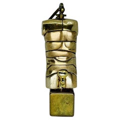 Miguel Berrocal Bronze Micro-David Puzzle Pendant Sculpture By Miguel Berrocal